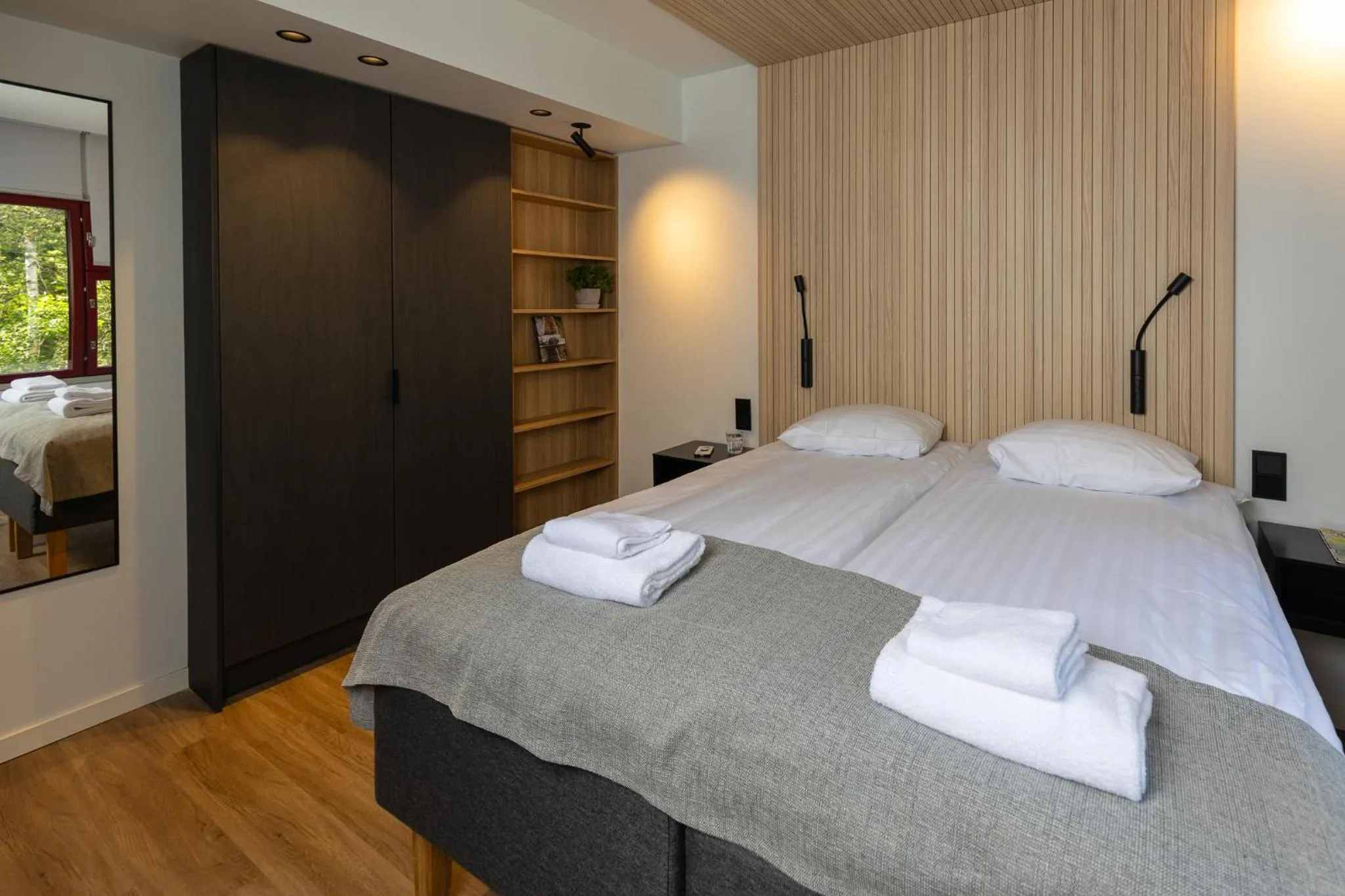 Bed in Hotel Linnasmäki