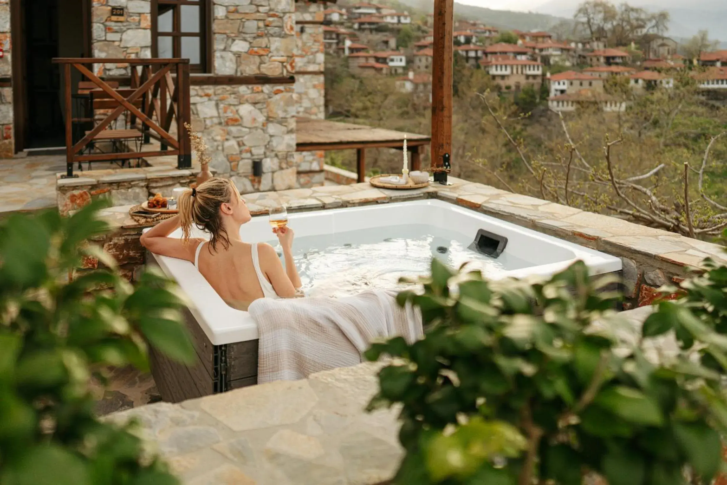 Junior Suite with Outdoor Hot Tub - Mountain & Sea View in Unedo All Seasons Boutique Hotel Junior Suite with Outdoor Hot Tub - Mountain & Sea View in Unedo All Seasons Boutique Hotel
