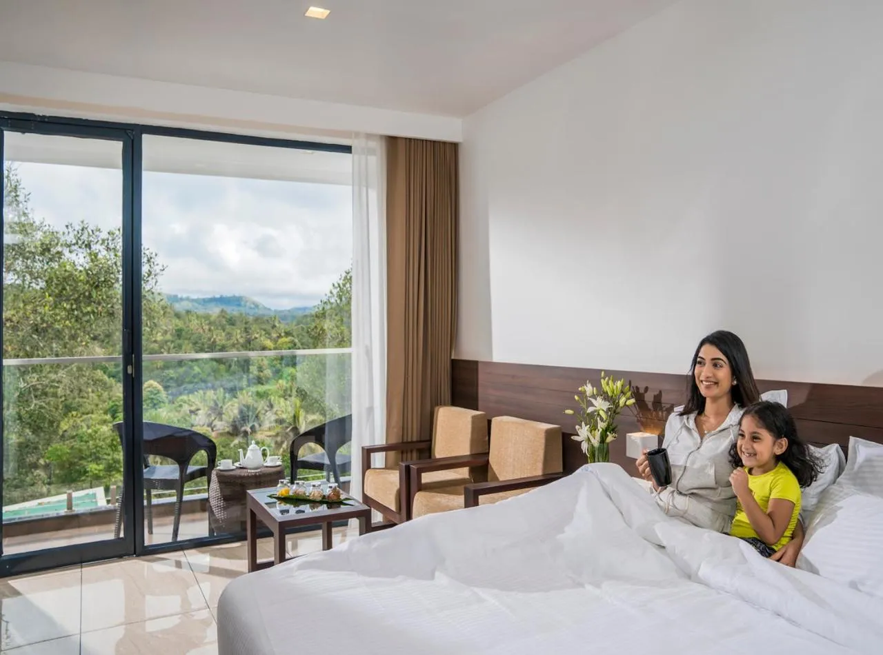 Bed in WILD AVENUE RESORT & SPA