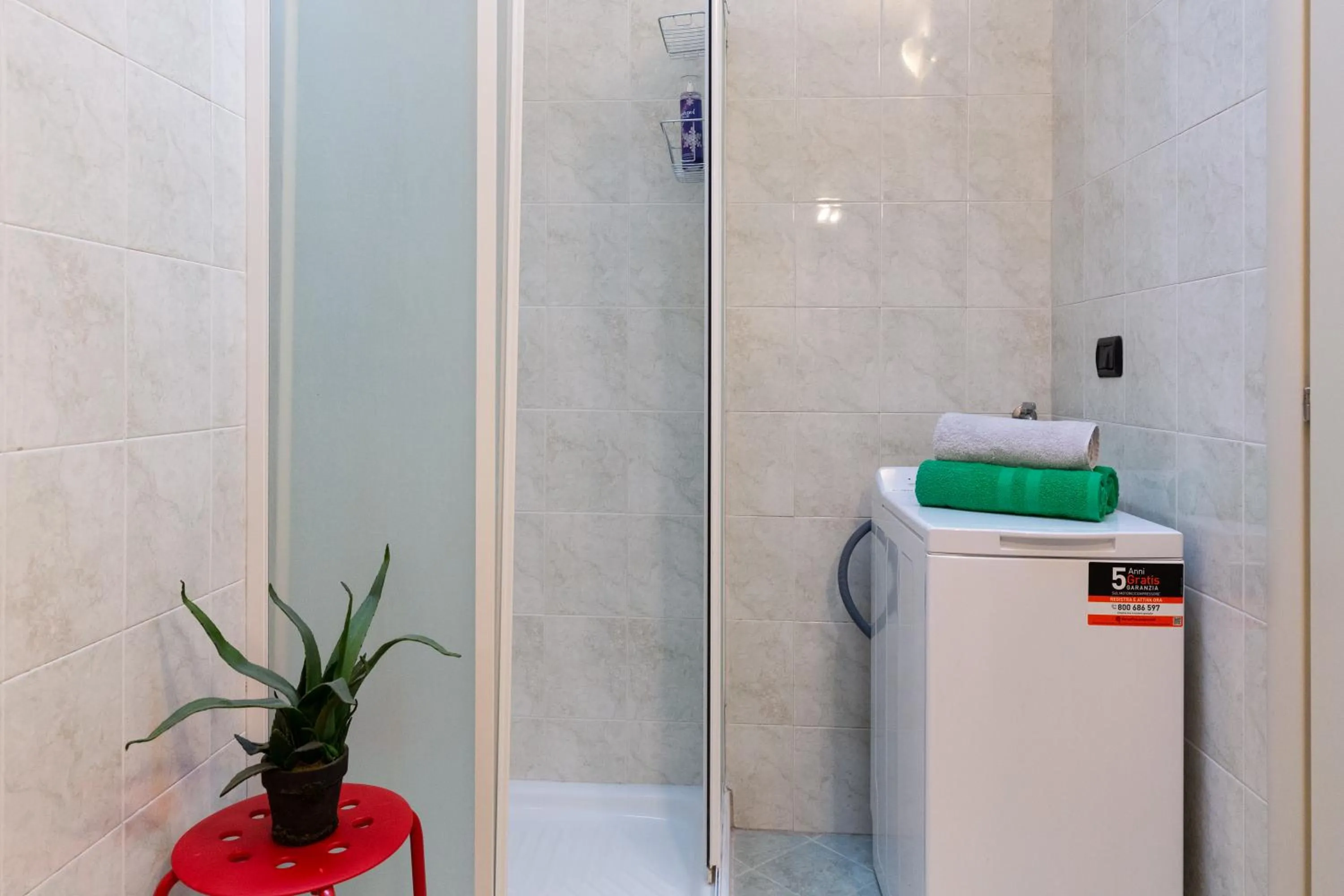 Shower in Gorla Skyline - Top Floor Apartment