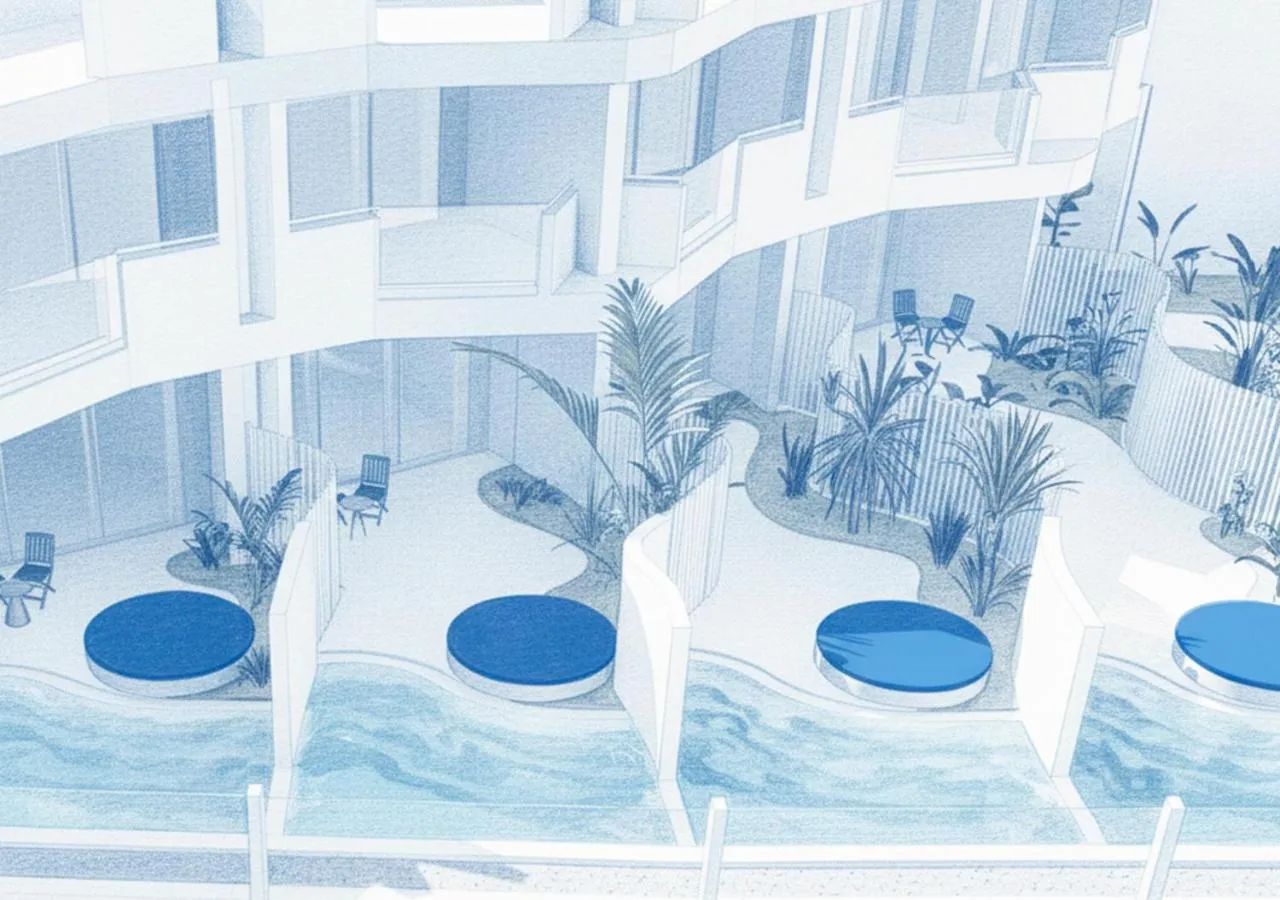 Swimming pool in The Salmar - New Opening