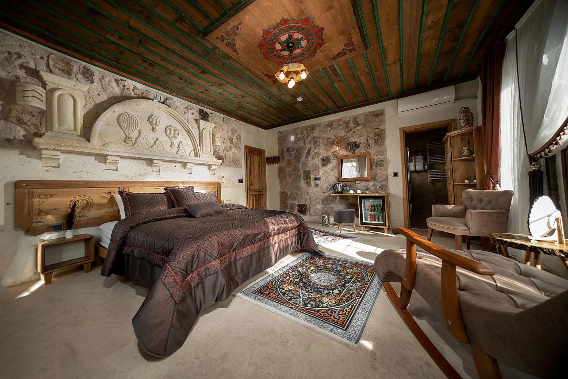 Bed in Serene Premium Stone House