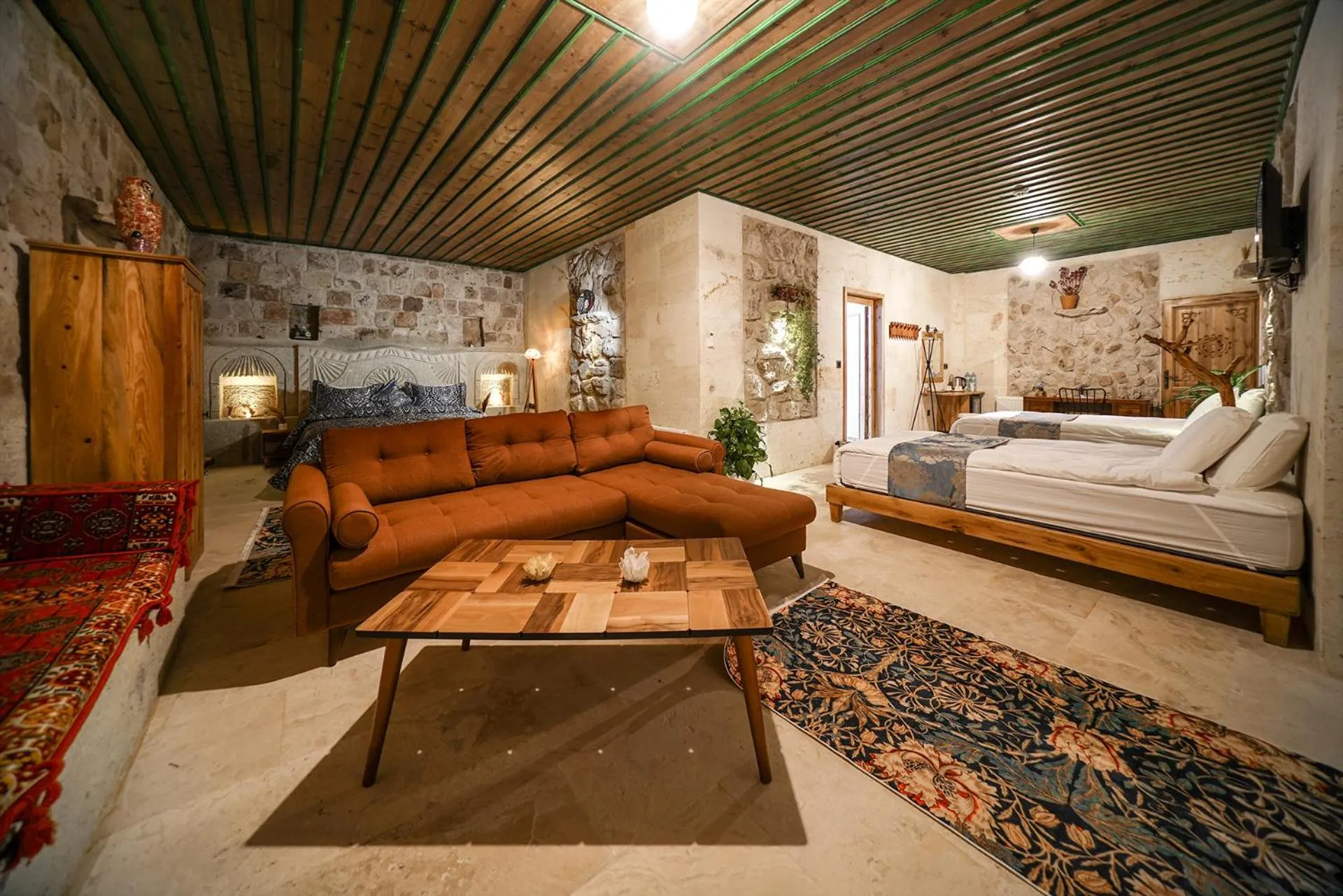 Bed in Serene Premium Stone House