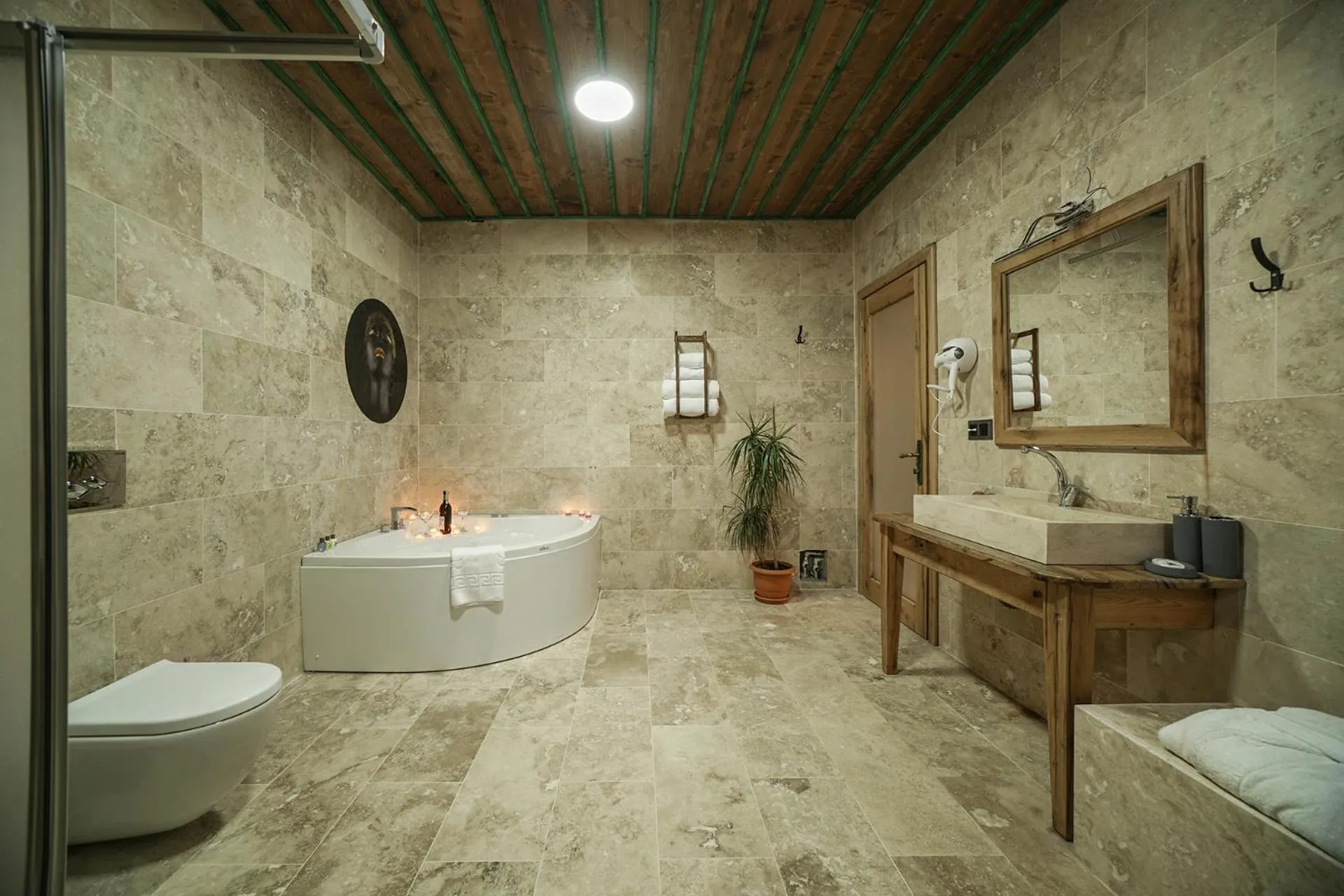 Toilet in Serene Premium Stone House