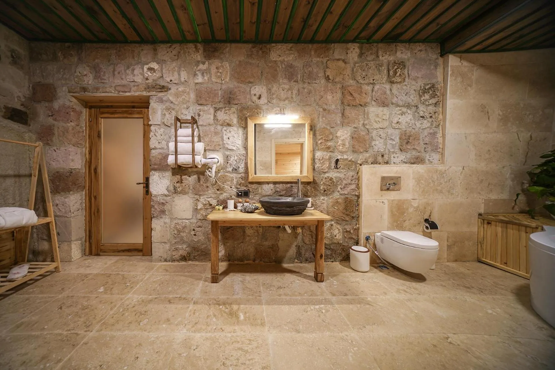 Toilet in Serene Premium Stone House