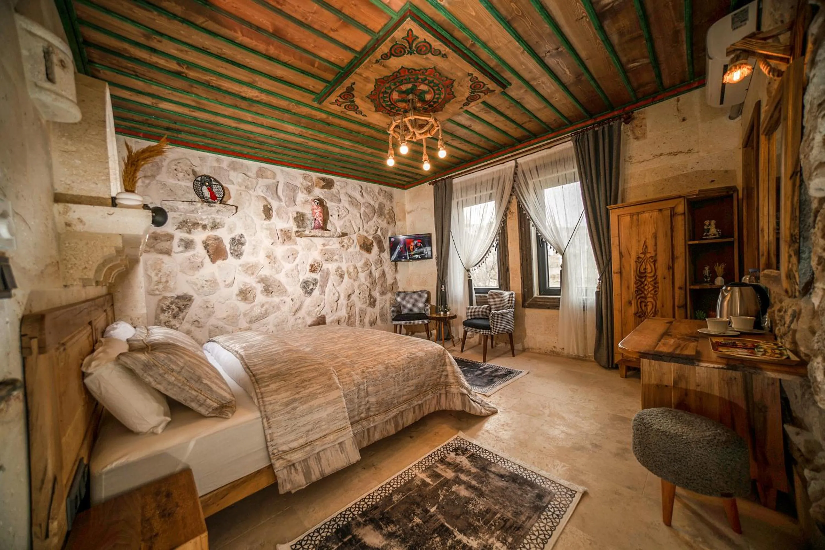 Bed in Serene Premium Stone House