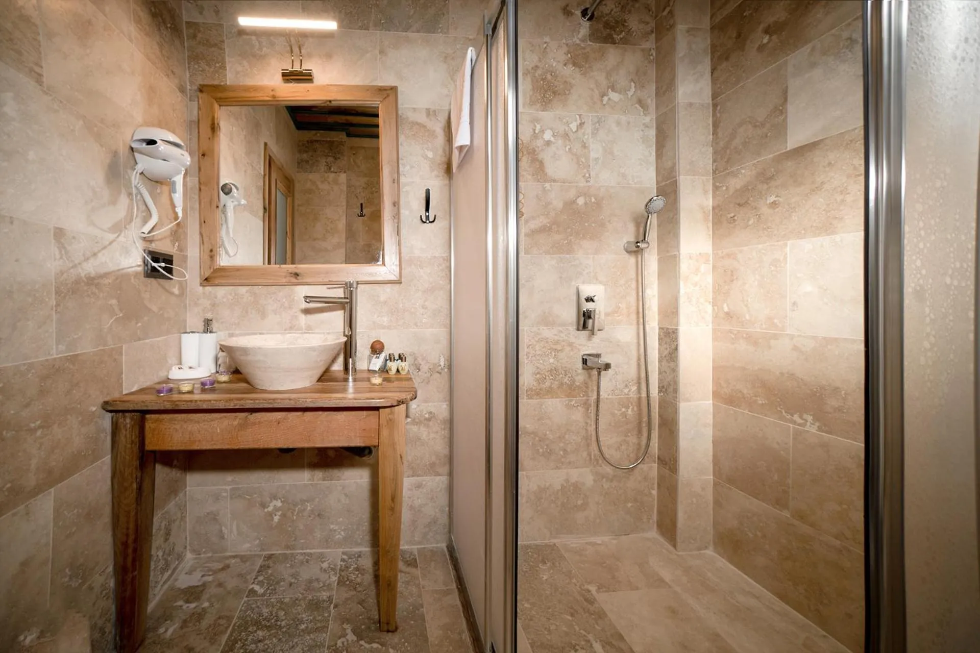 Shower in Serene Premium Stone House