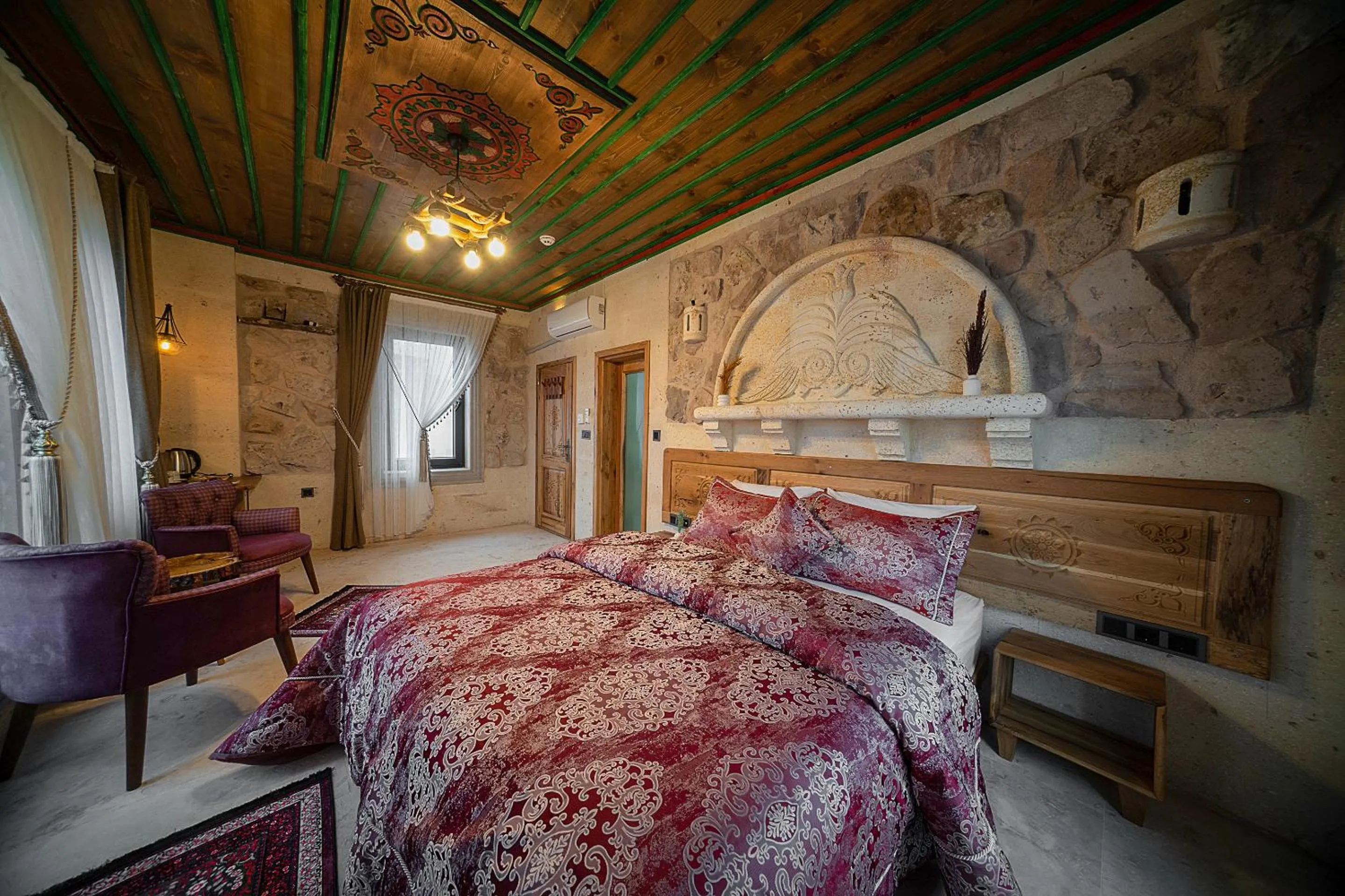 Bed in Serene Premium Stone House