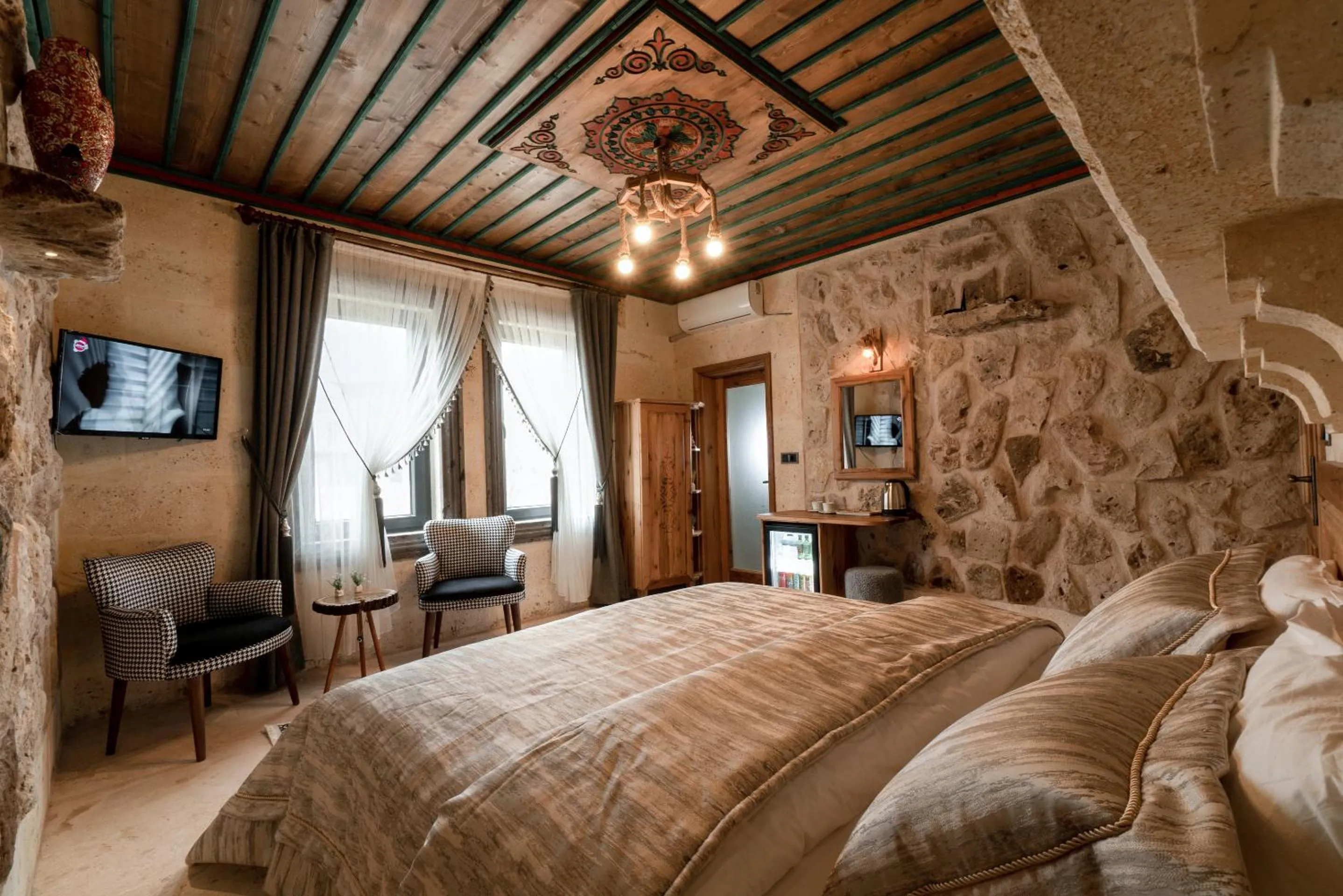 Bed in Serene Premium Stone House