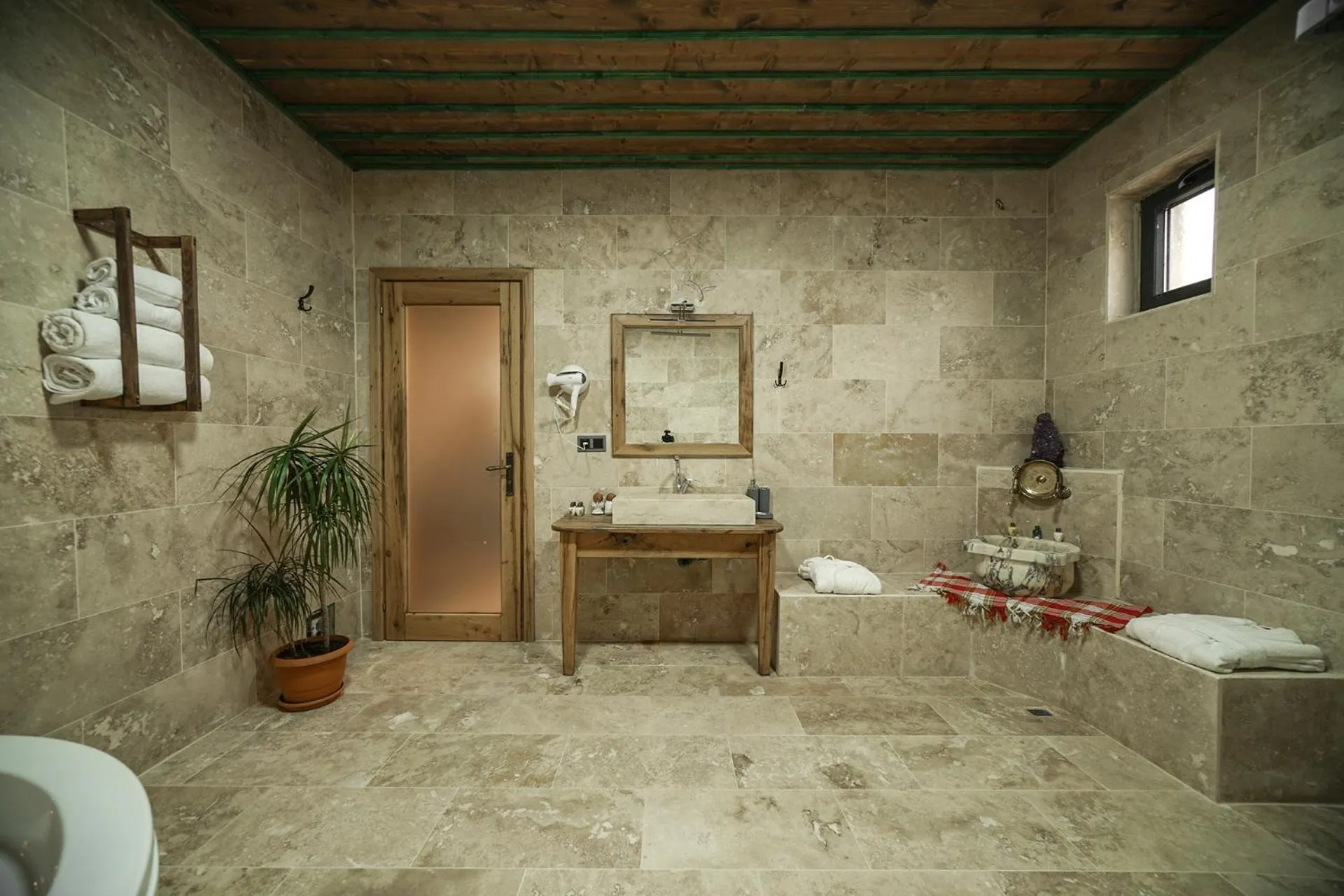 Shower in Serene Premium Stone House