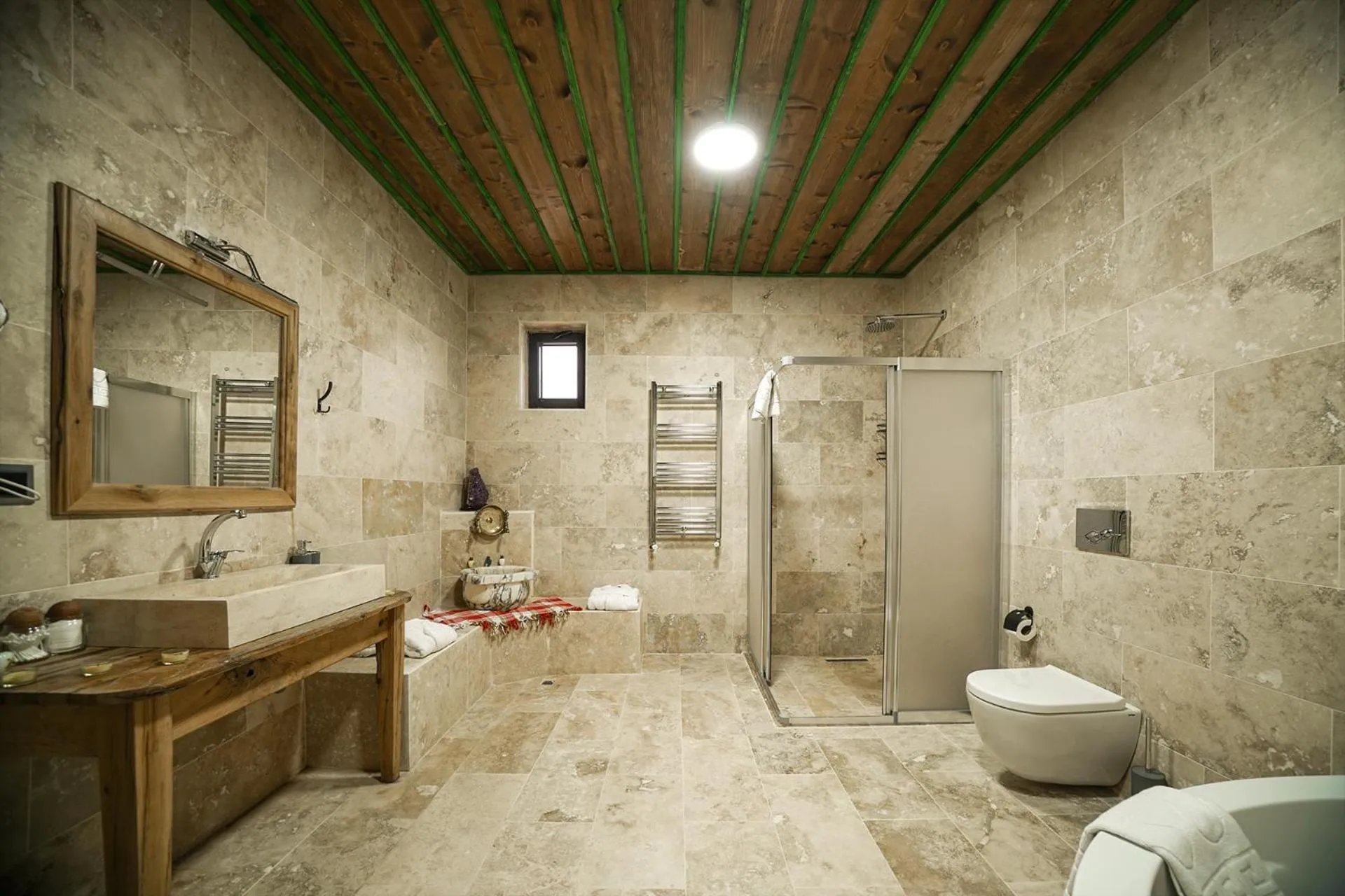 Shower in Serene Premium Stone House