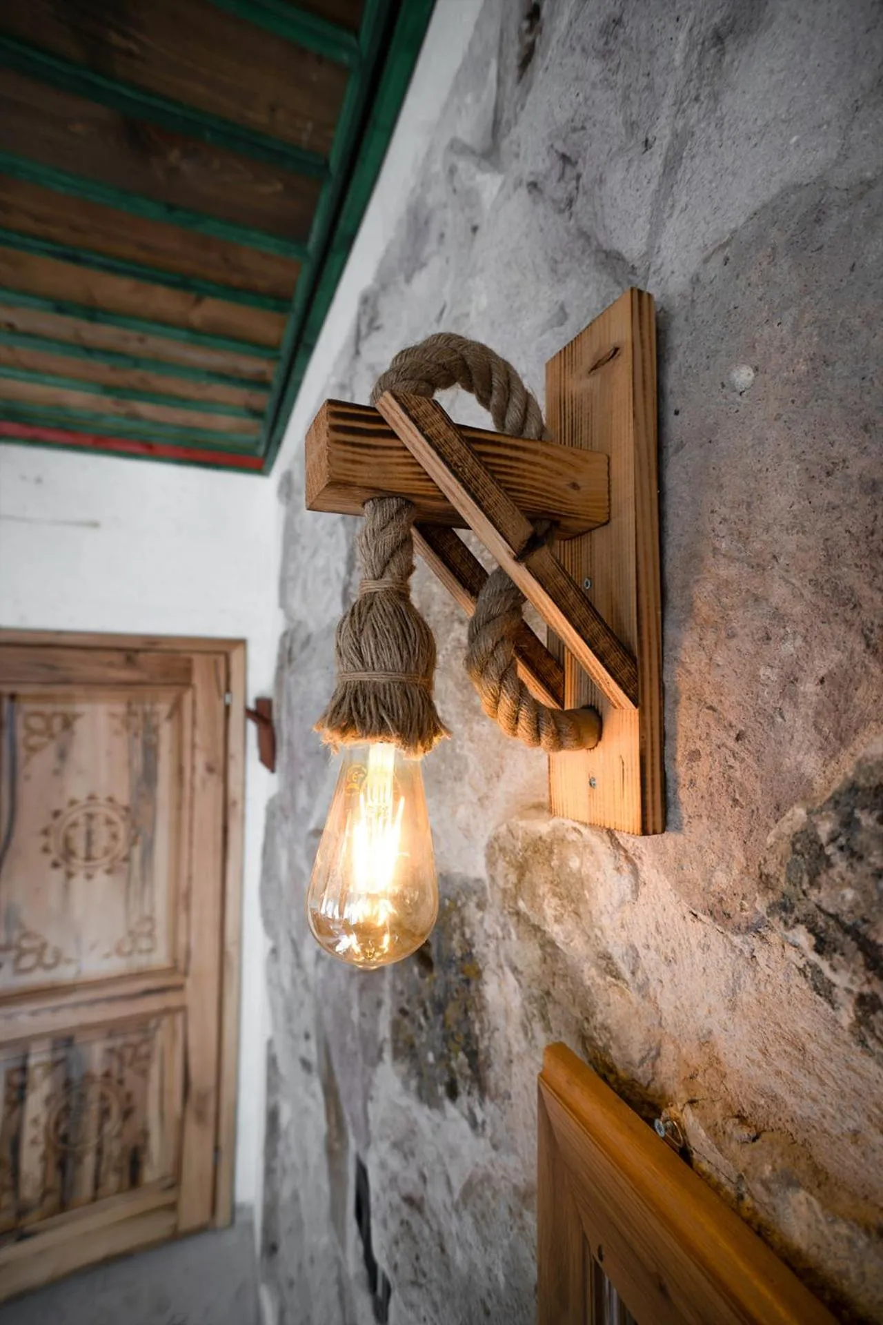 Decorative detail in Serene Premium Stone House