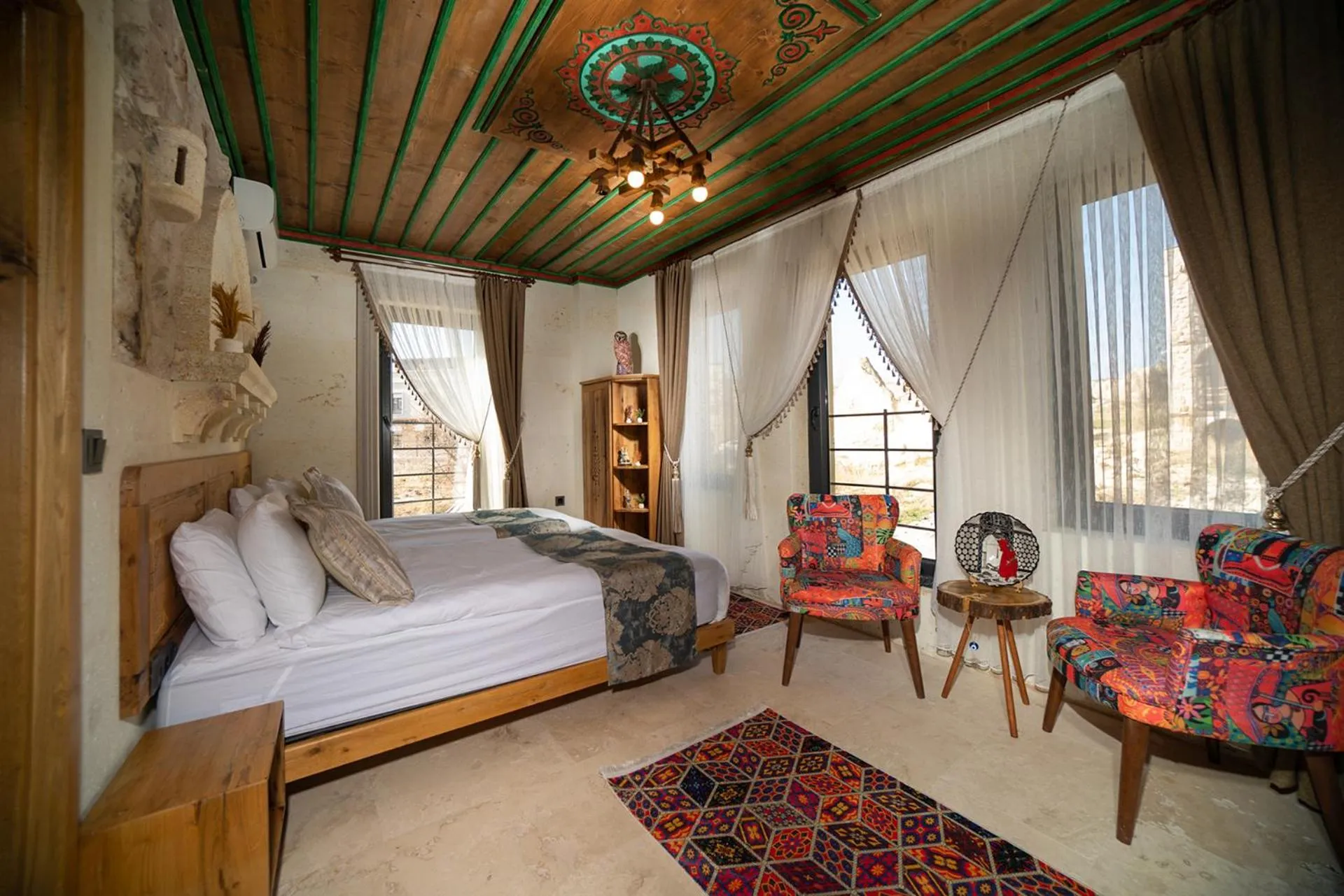 Bed in Serene Premium Stone House