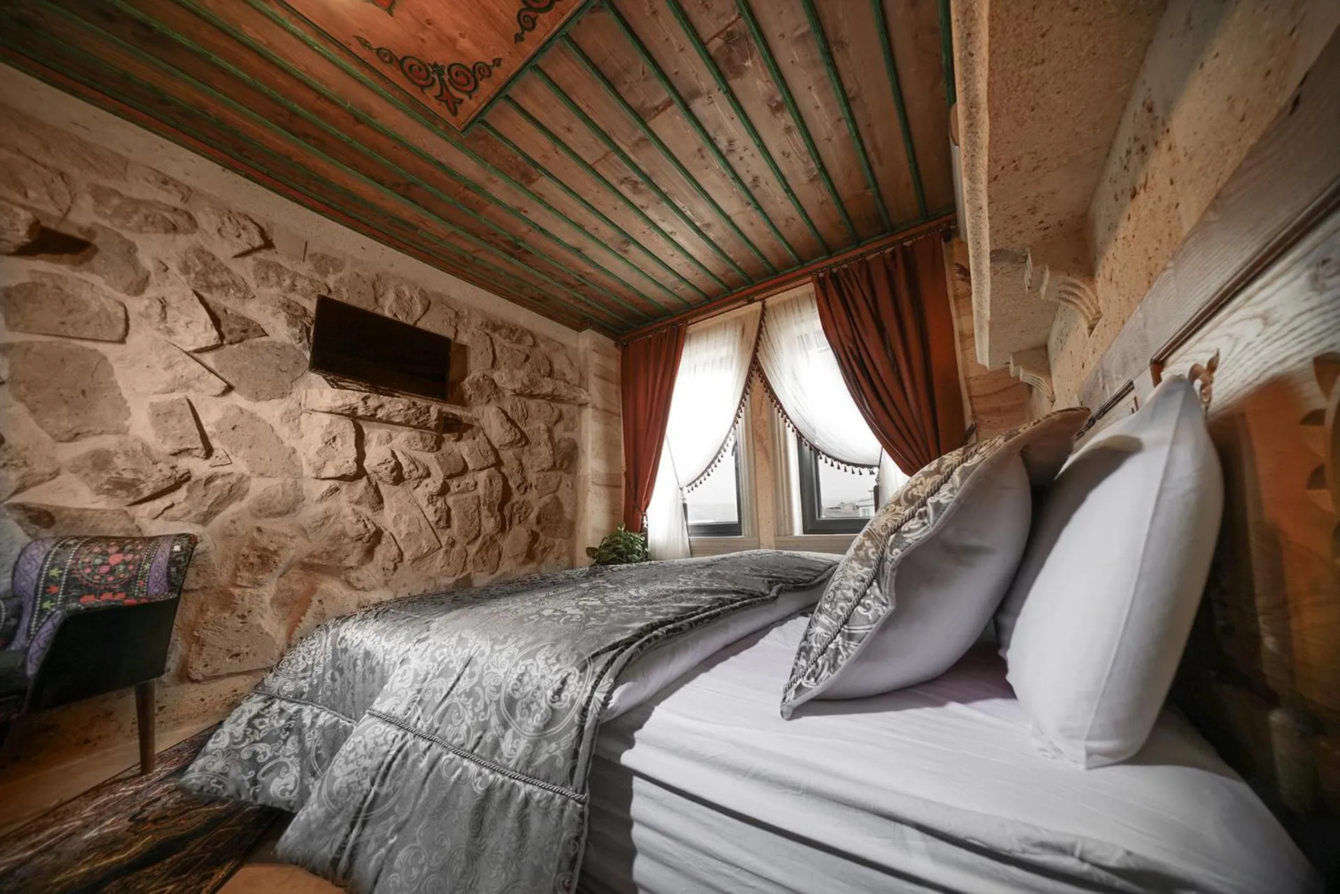 Bed in Serene Premium Stone House