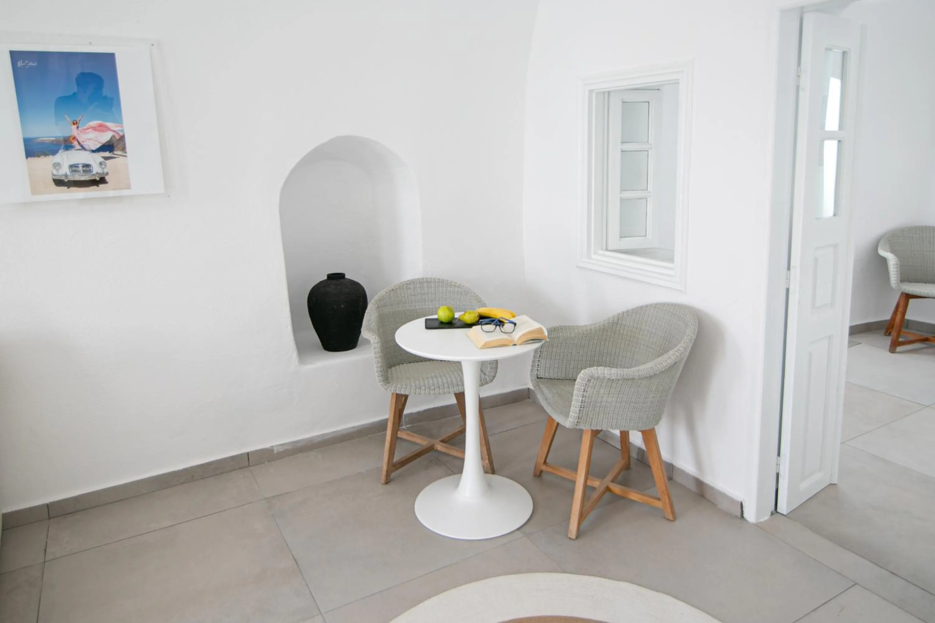 Seating area in Vogue Suites