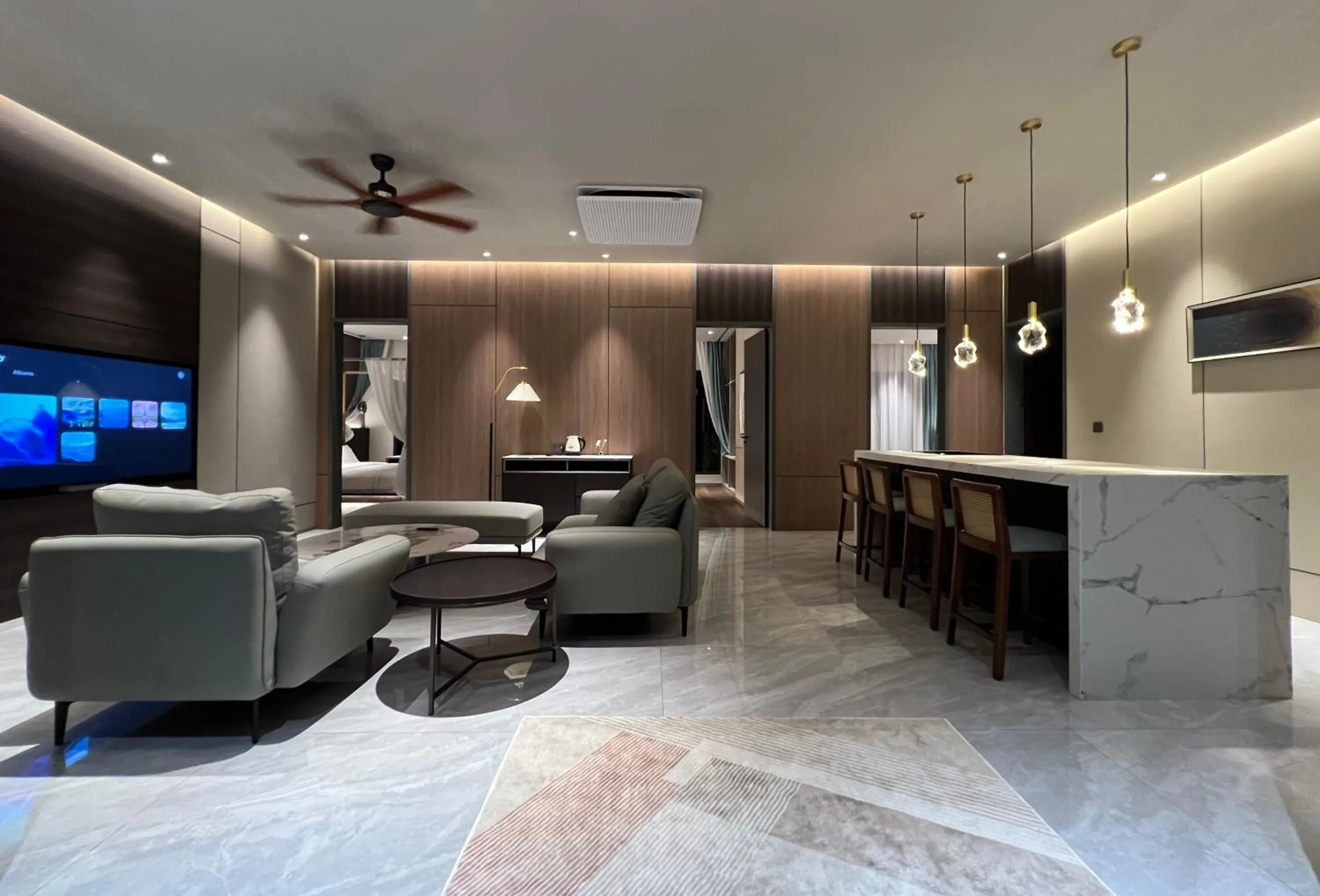 TV and multimedia in Looma Private Pool Villas