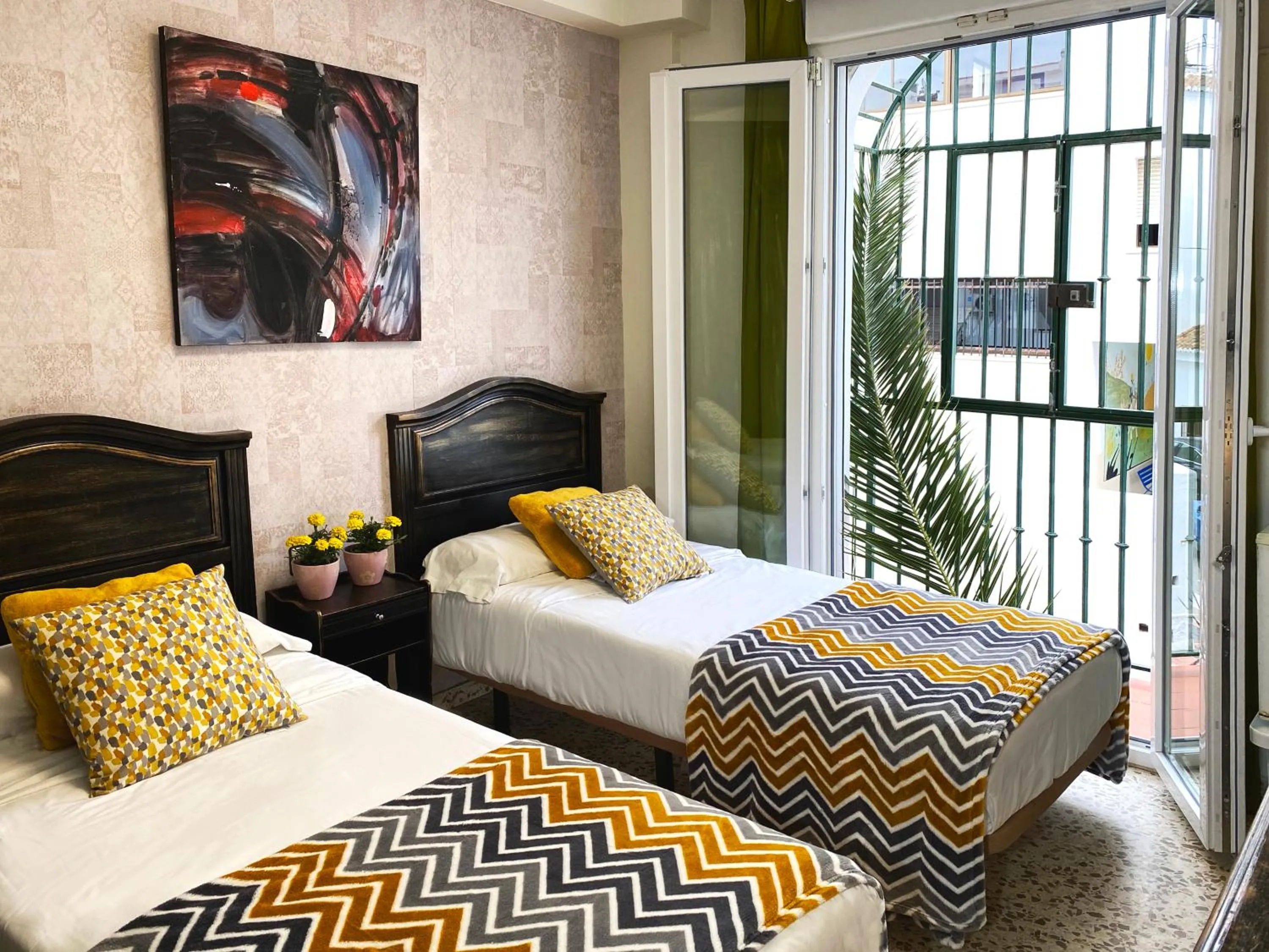 Bed in Hostal Azahara