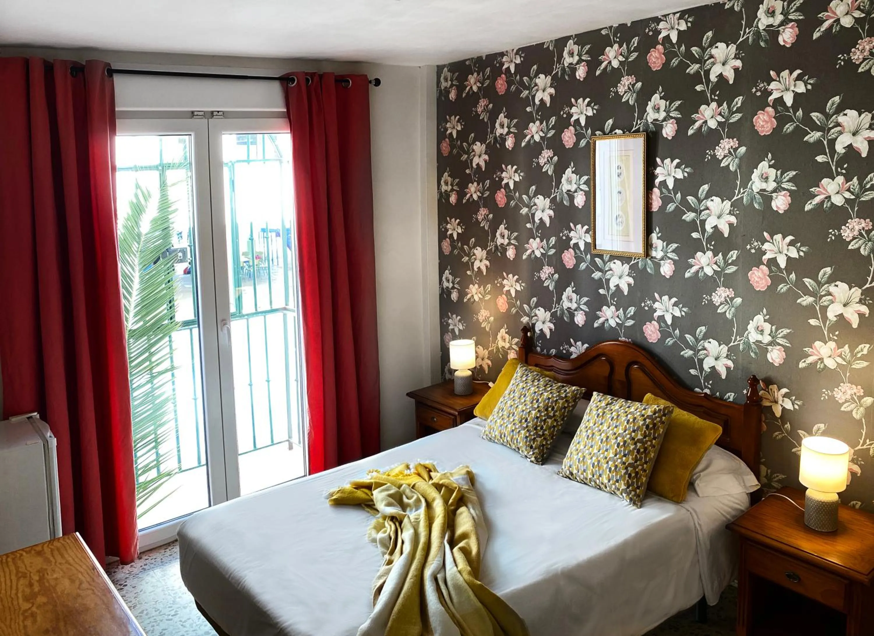 Decorative detail, Bed in Hostal Azahara