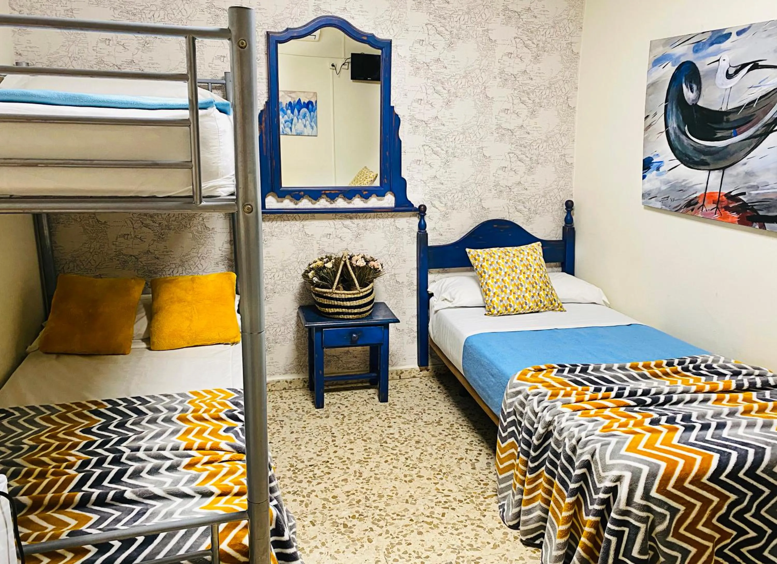 Bed in Hostal Azahara