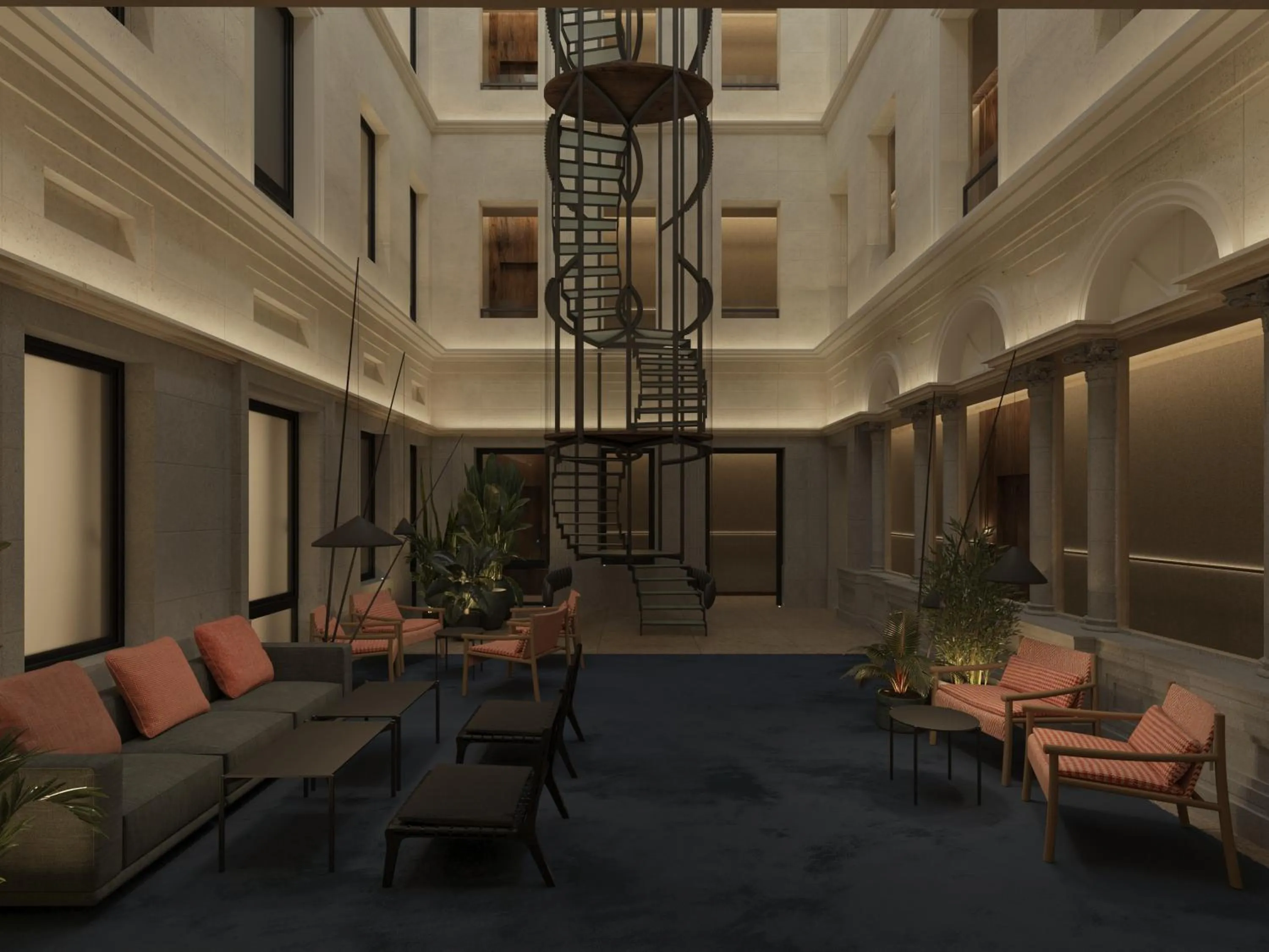 Patio in Hotel Medinaceli