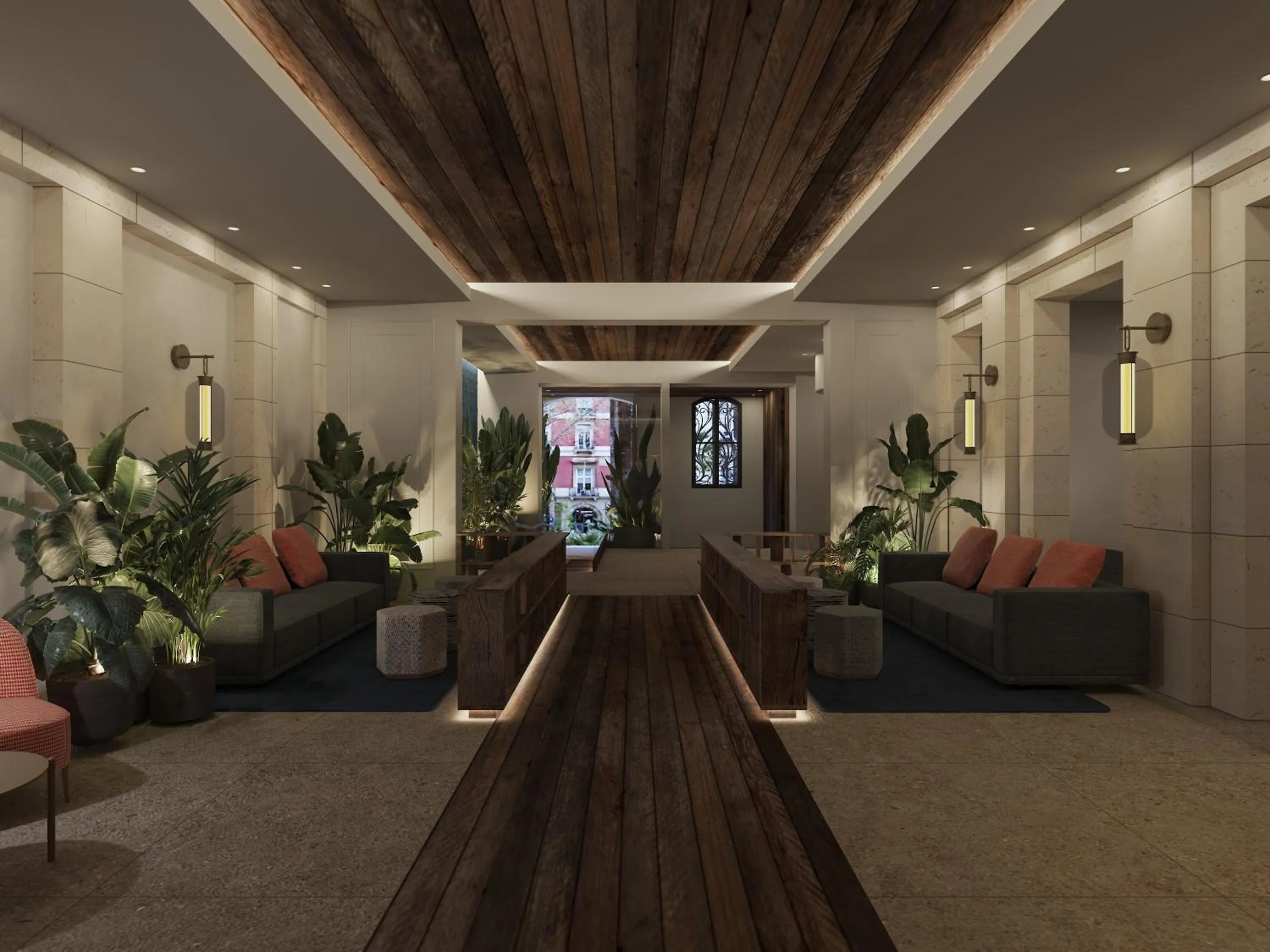 Lobby or reception in Hotel Medinaceli