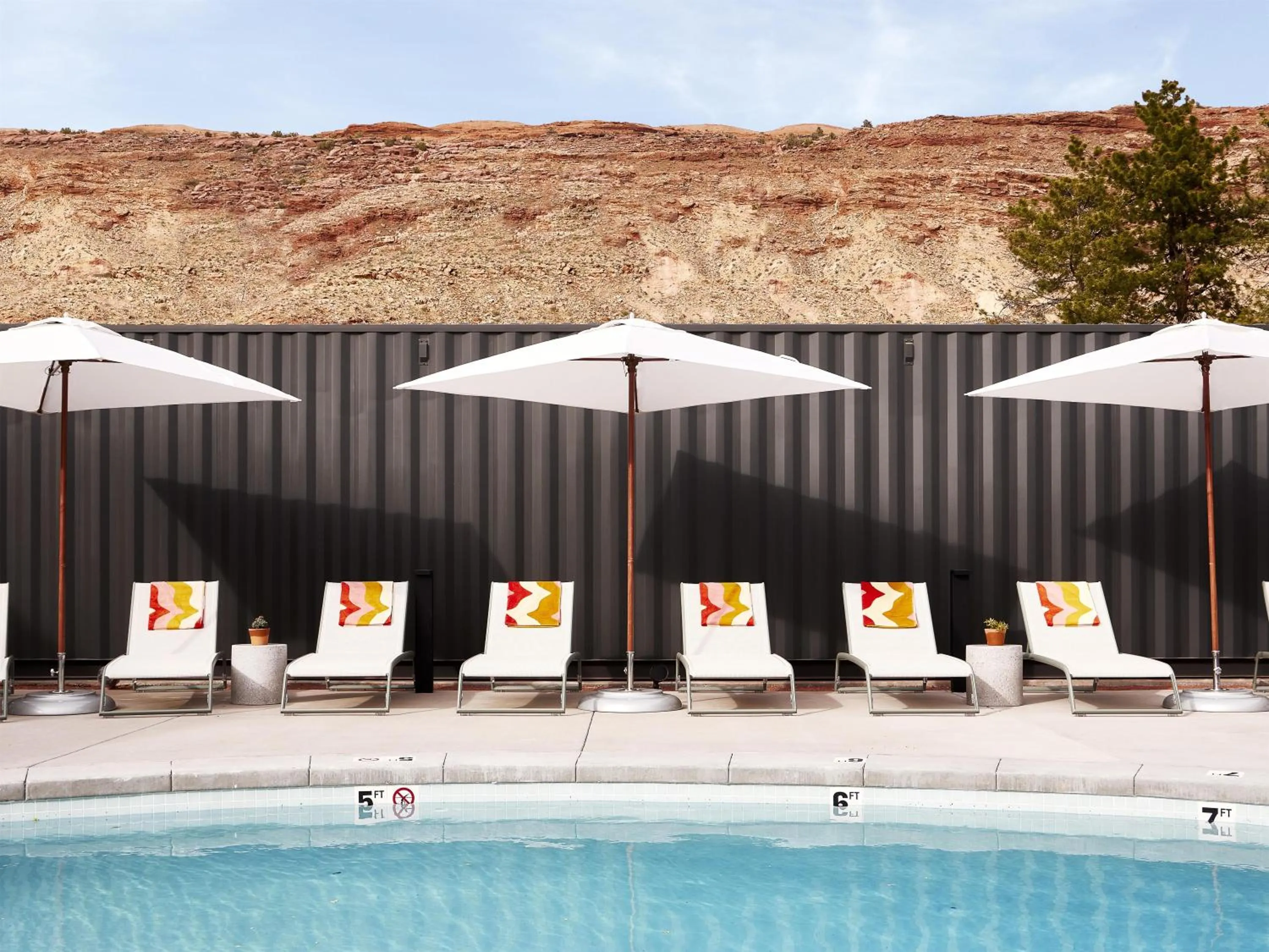 Pool view in Slackline Moab, Outset Collection by Hilton