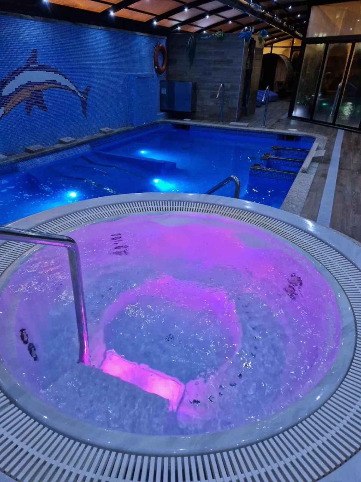 Swimming pool in Hotel Spa Bosque mar