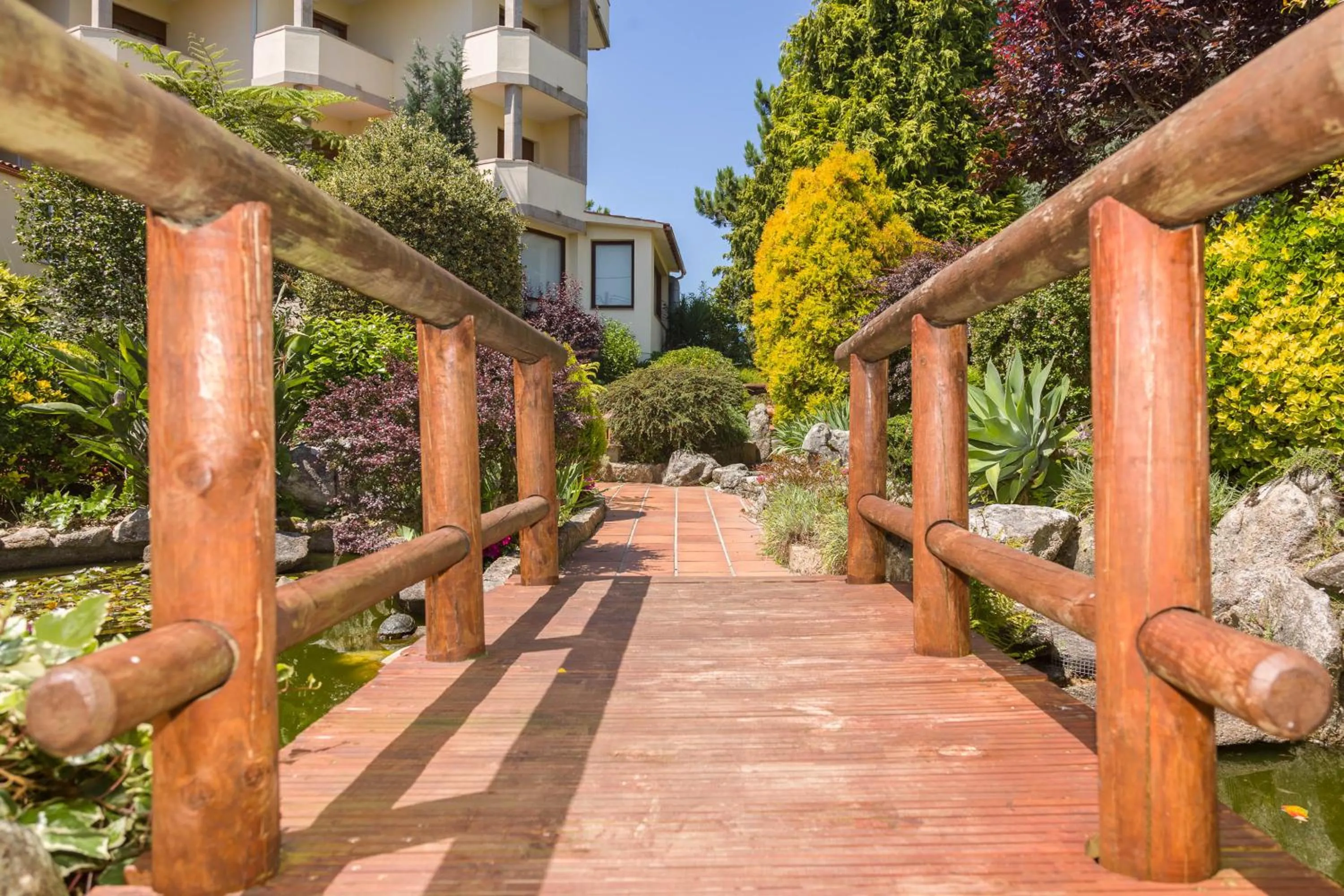 Garden in Hotel Spa Bosque mar