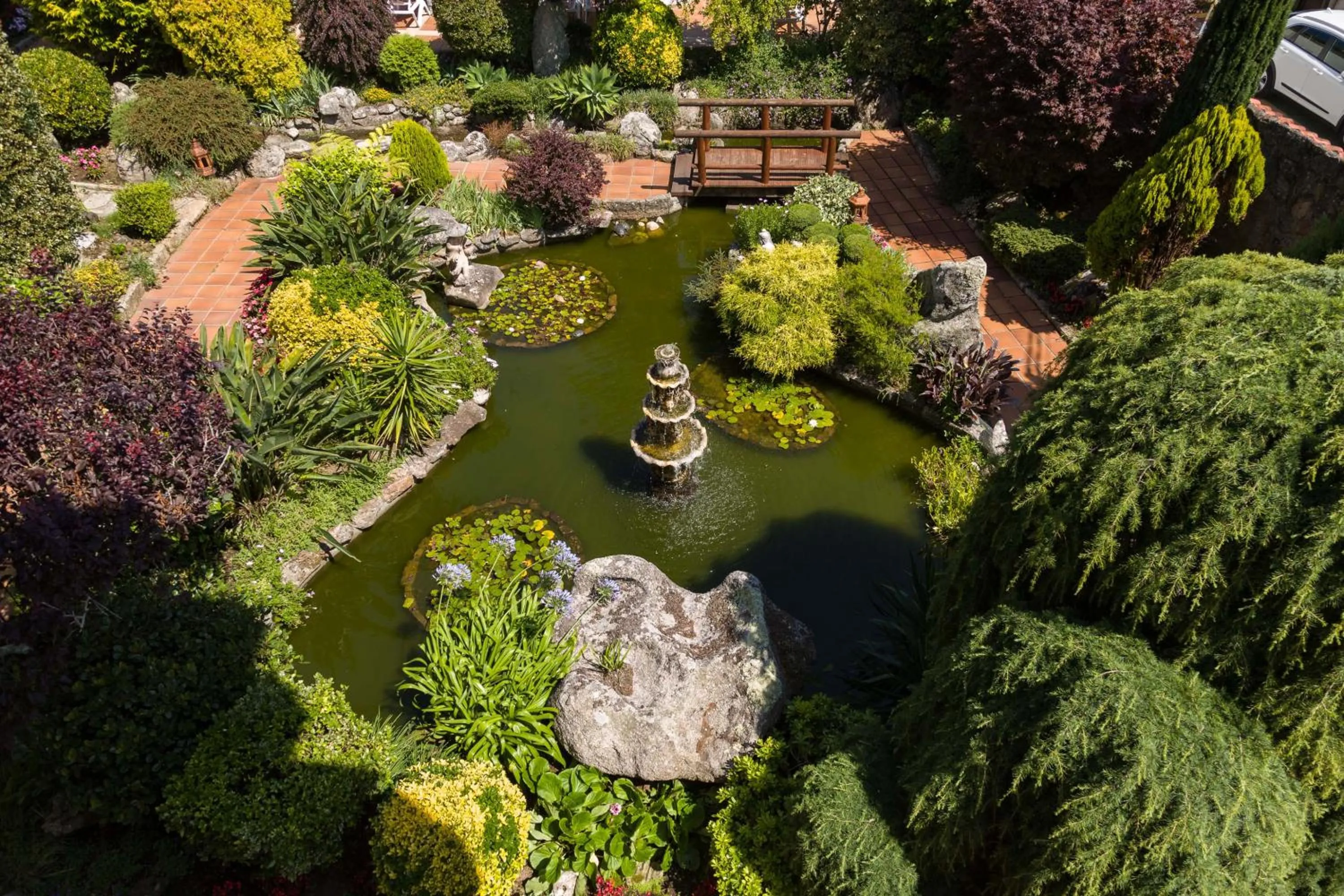Garden in Hotel Spa Bosque mar