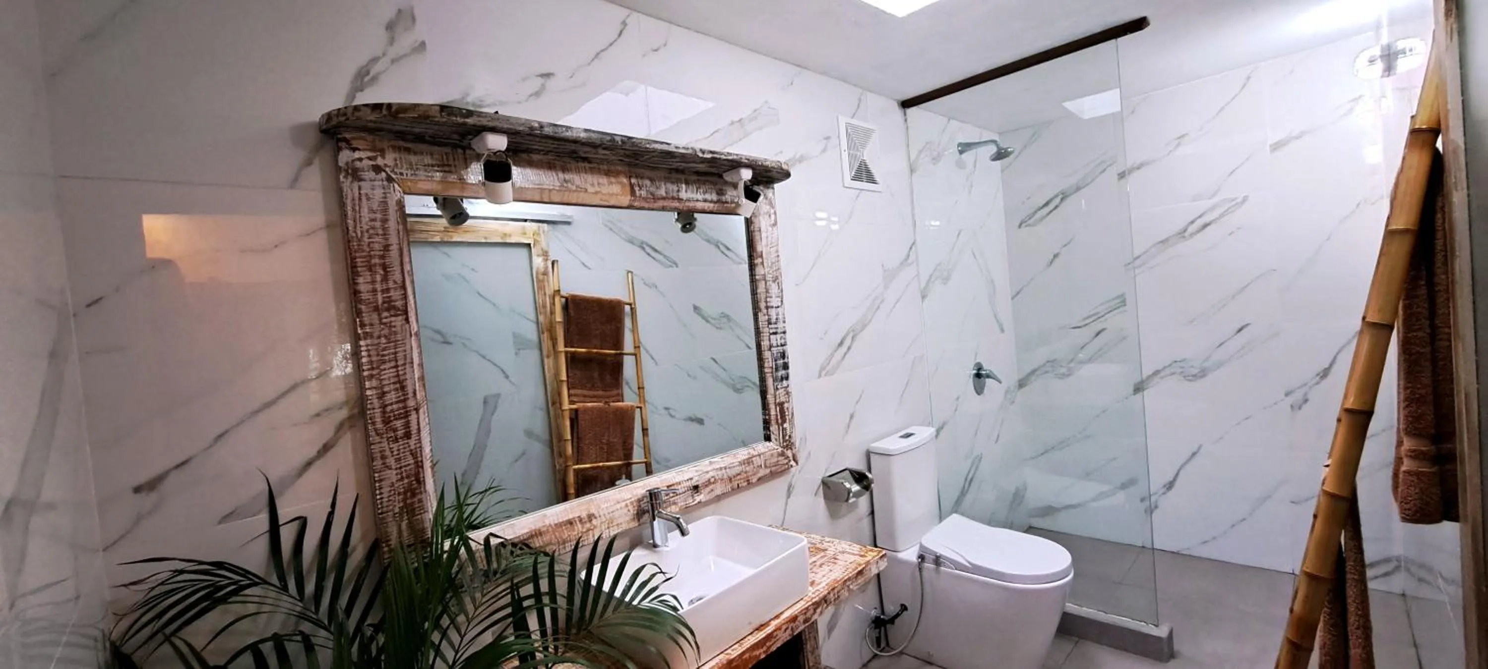 Shower in Oasis Villas