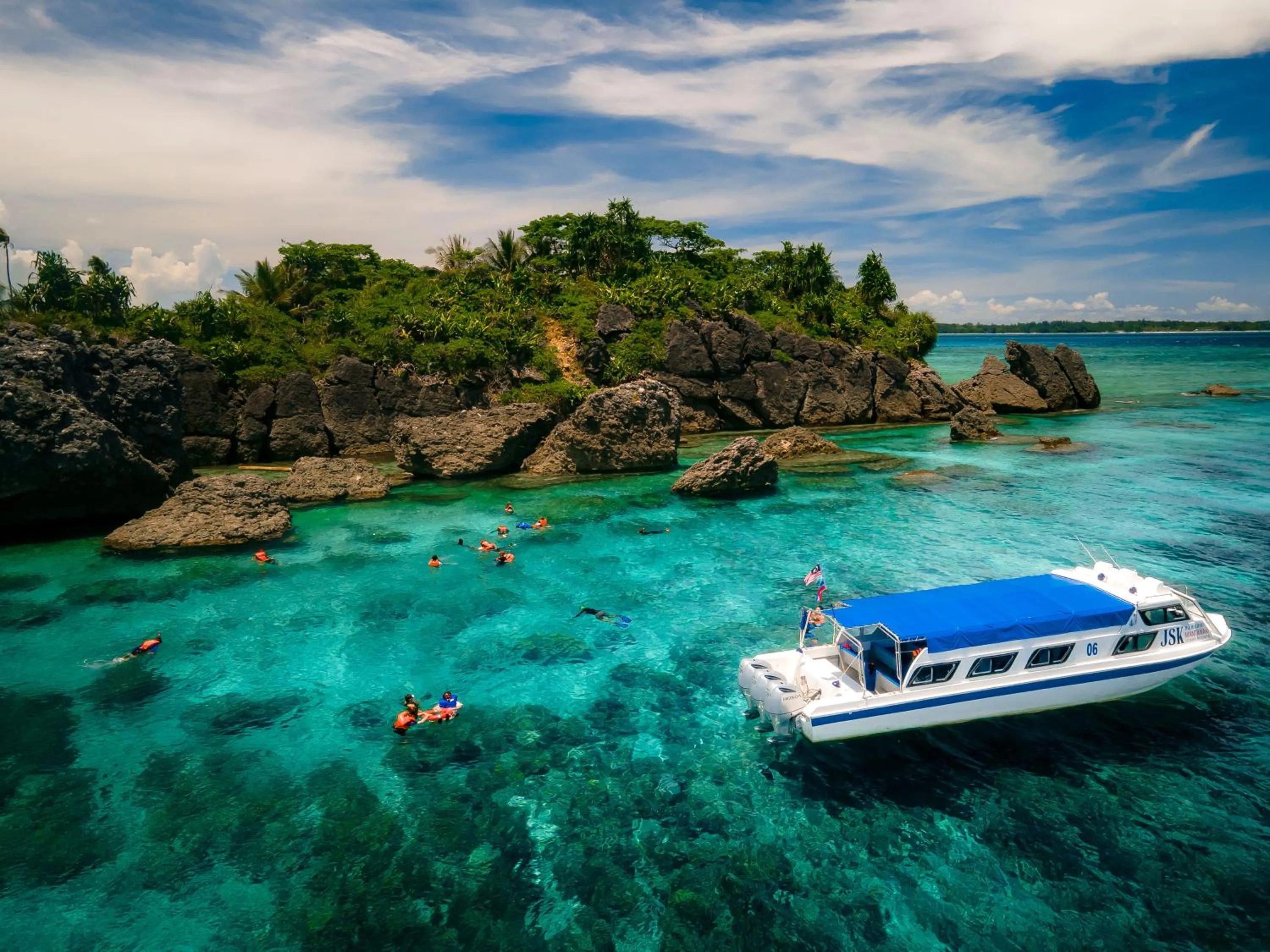 Natural landscape in JSK Mantanani Island Resorts