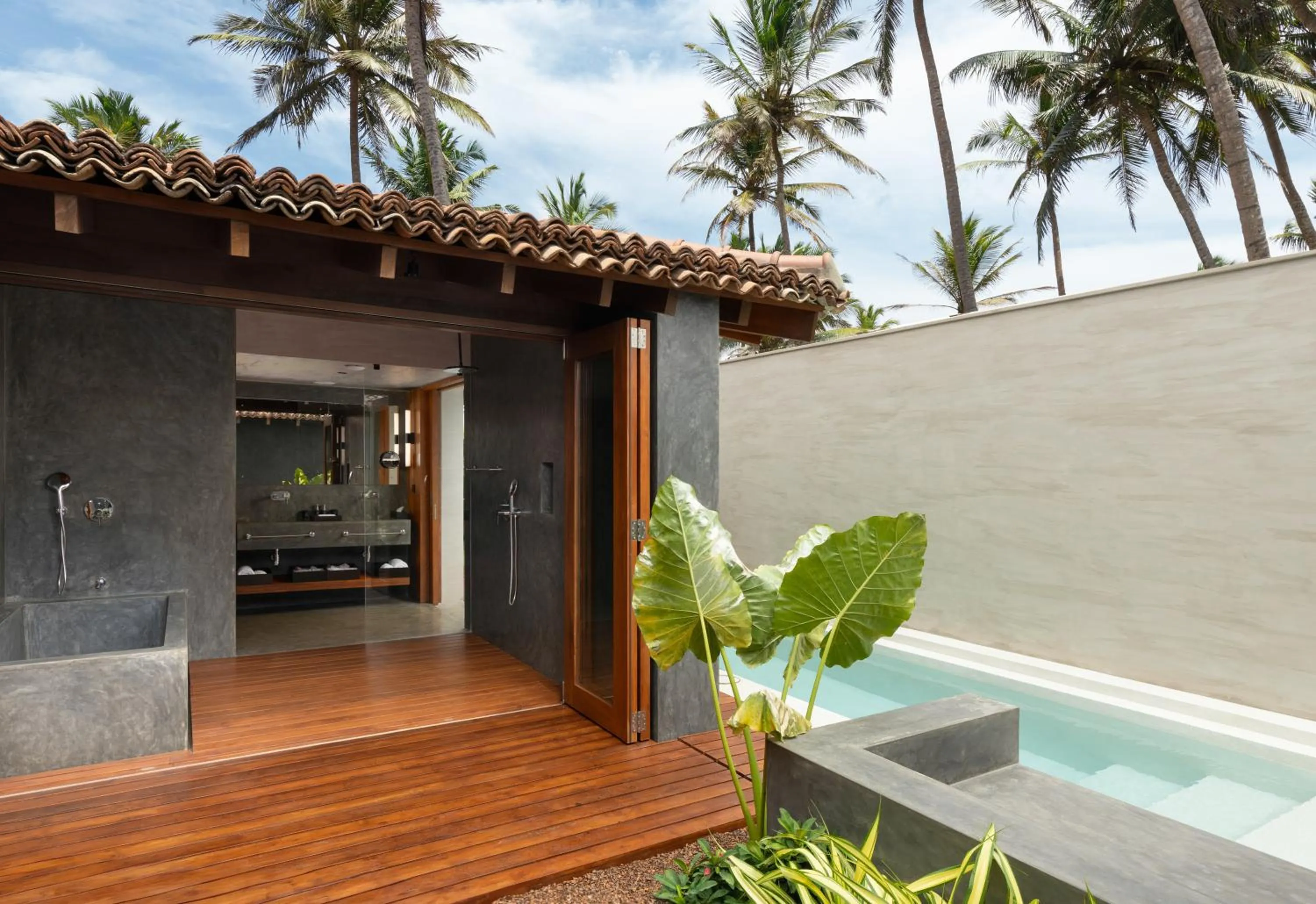 Garden view in Villa Thamburu, Bentota