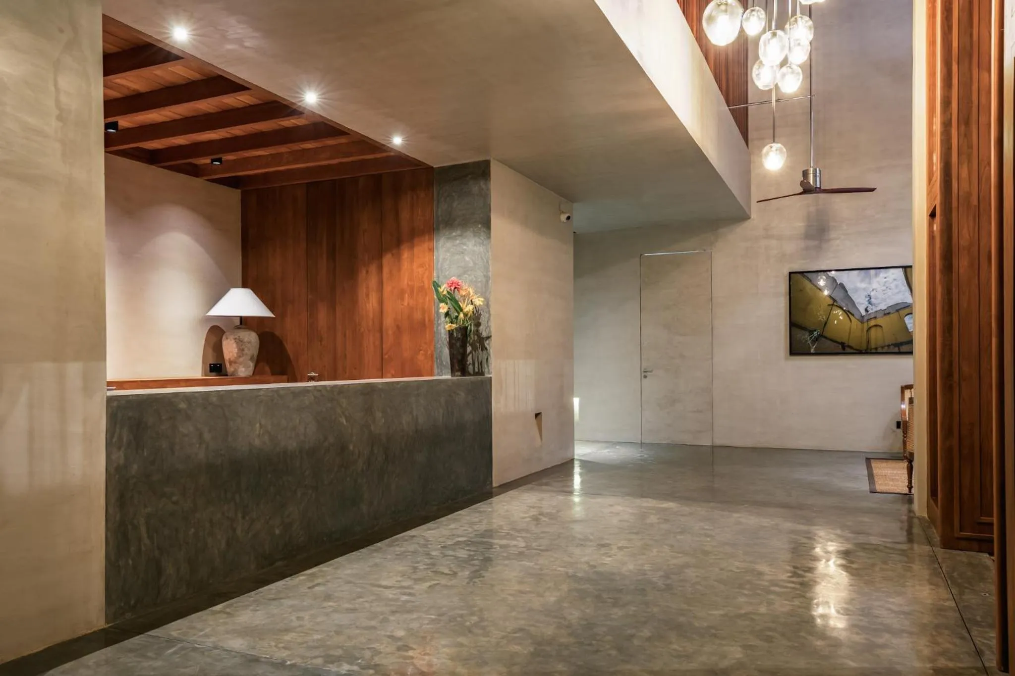 Lobby or reception in Villa Thamburu, Bentota