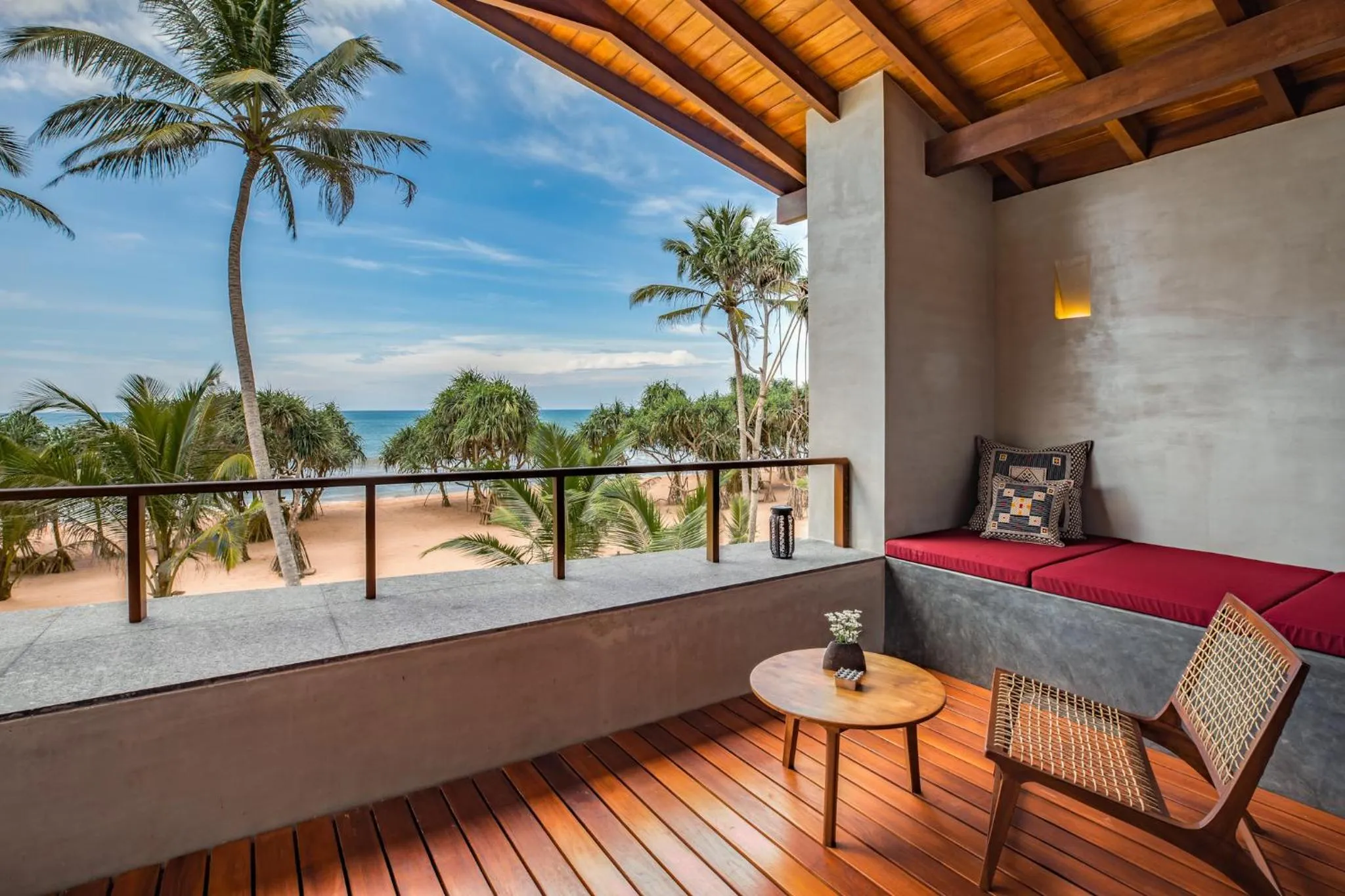 Balcony/Terrace in Villa Thamburu, Bentota