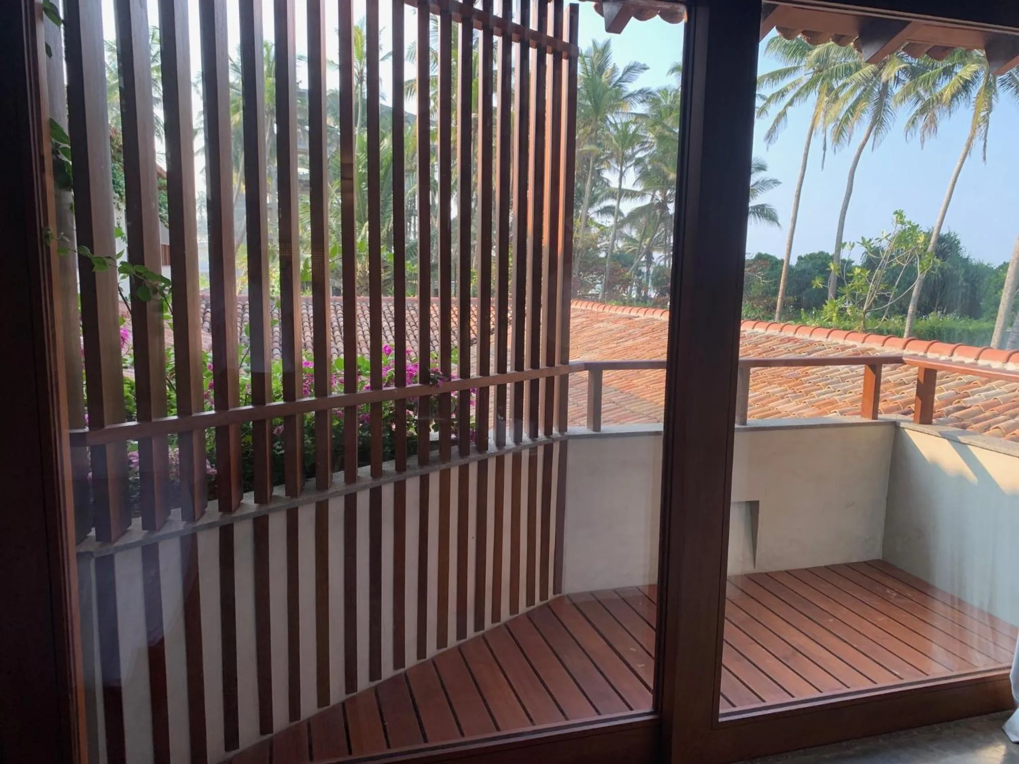 Balcony/Terrace in Villa Thamburu, Bentota
