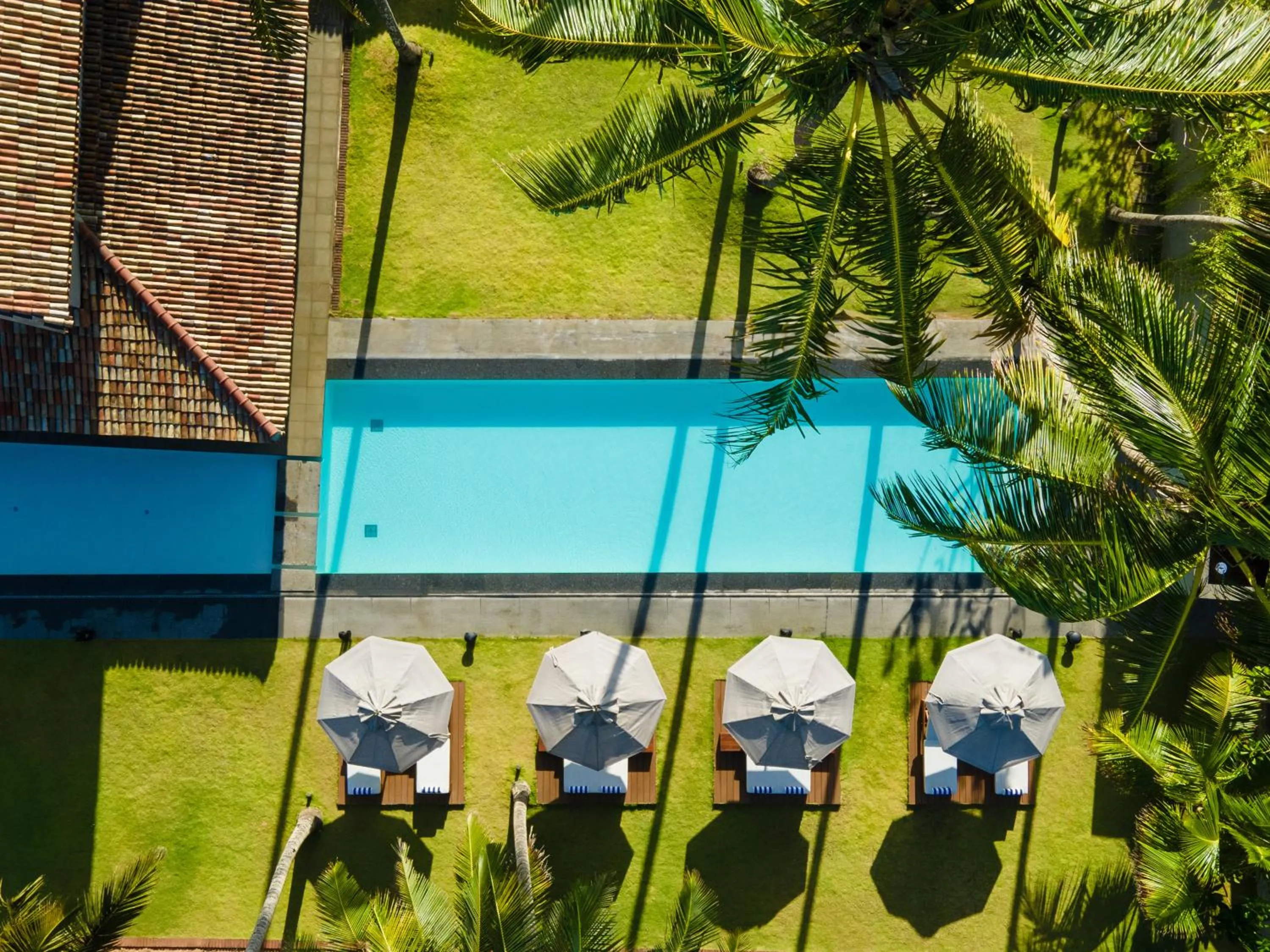Swimming pool in Villa Thamburu, Bentota