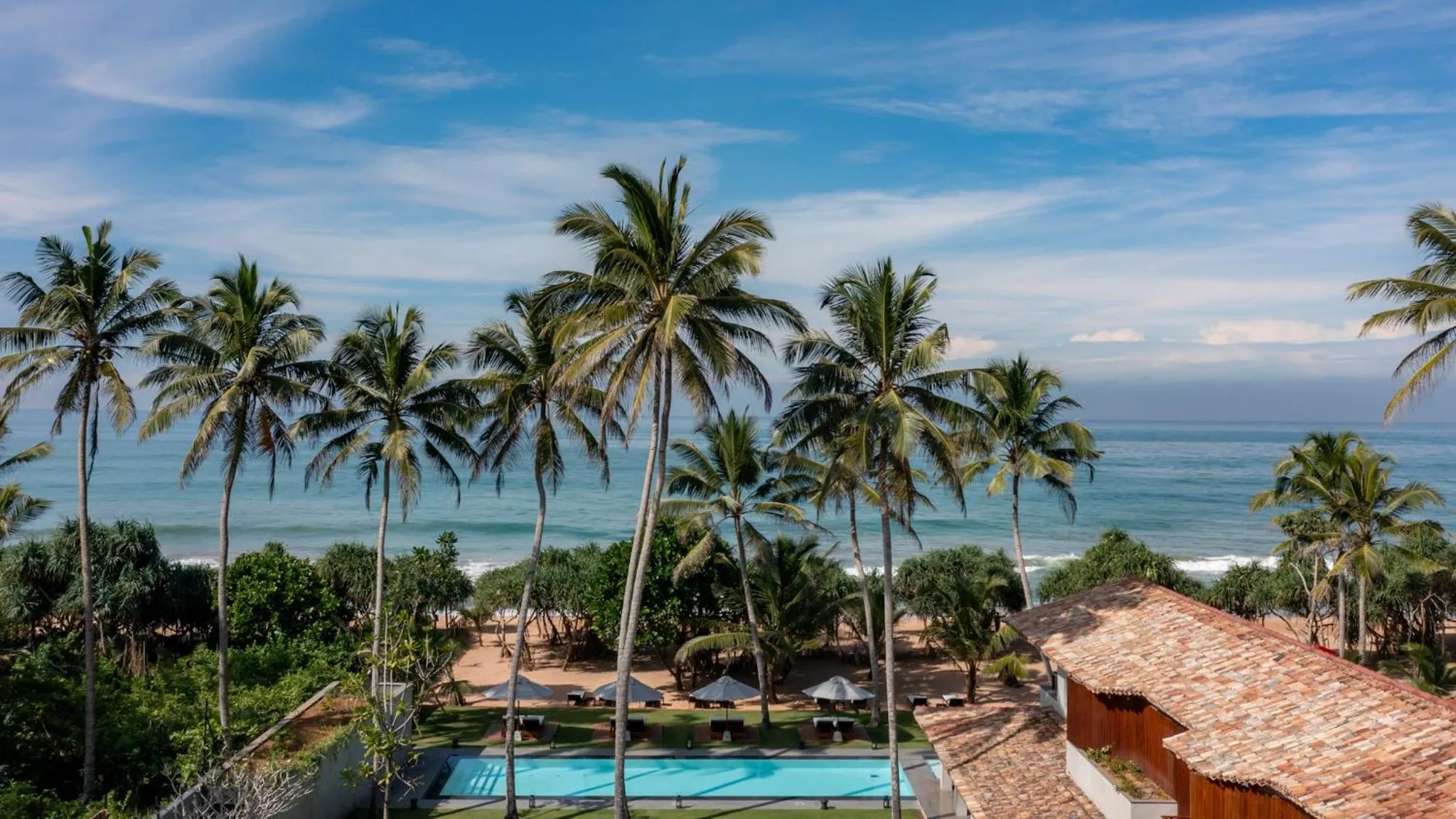 Natural landscape in Villa Thamburu, Bentota