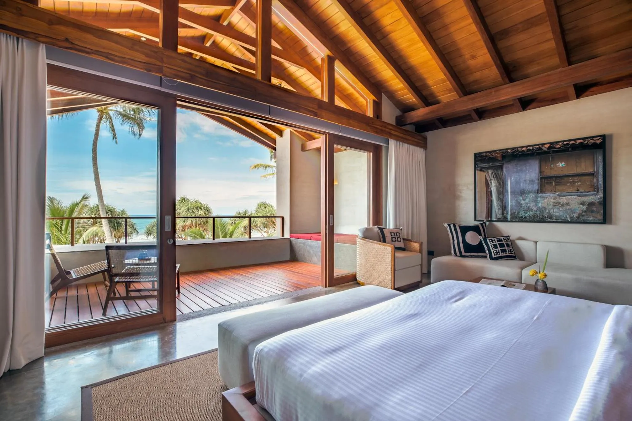 Photo of the whole room, Bed in Villa Thamburu, Bentota