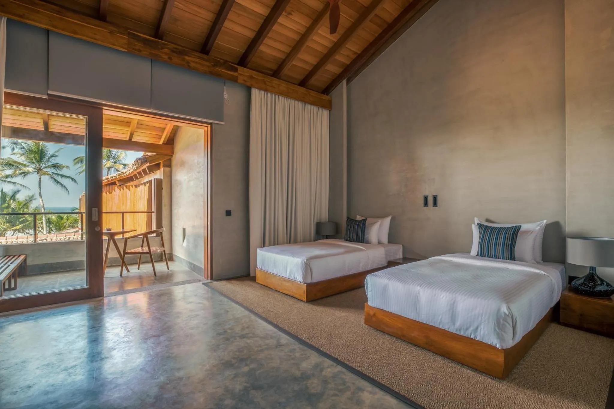 Bedroom, Bed in Villa Thamburu, Bentota