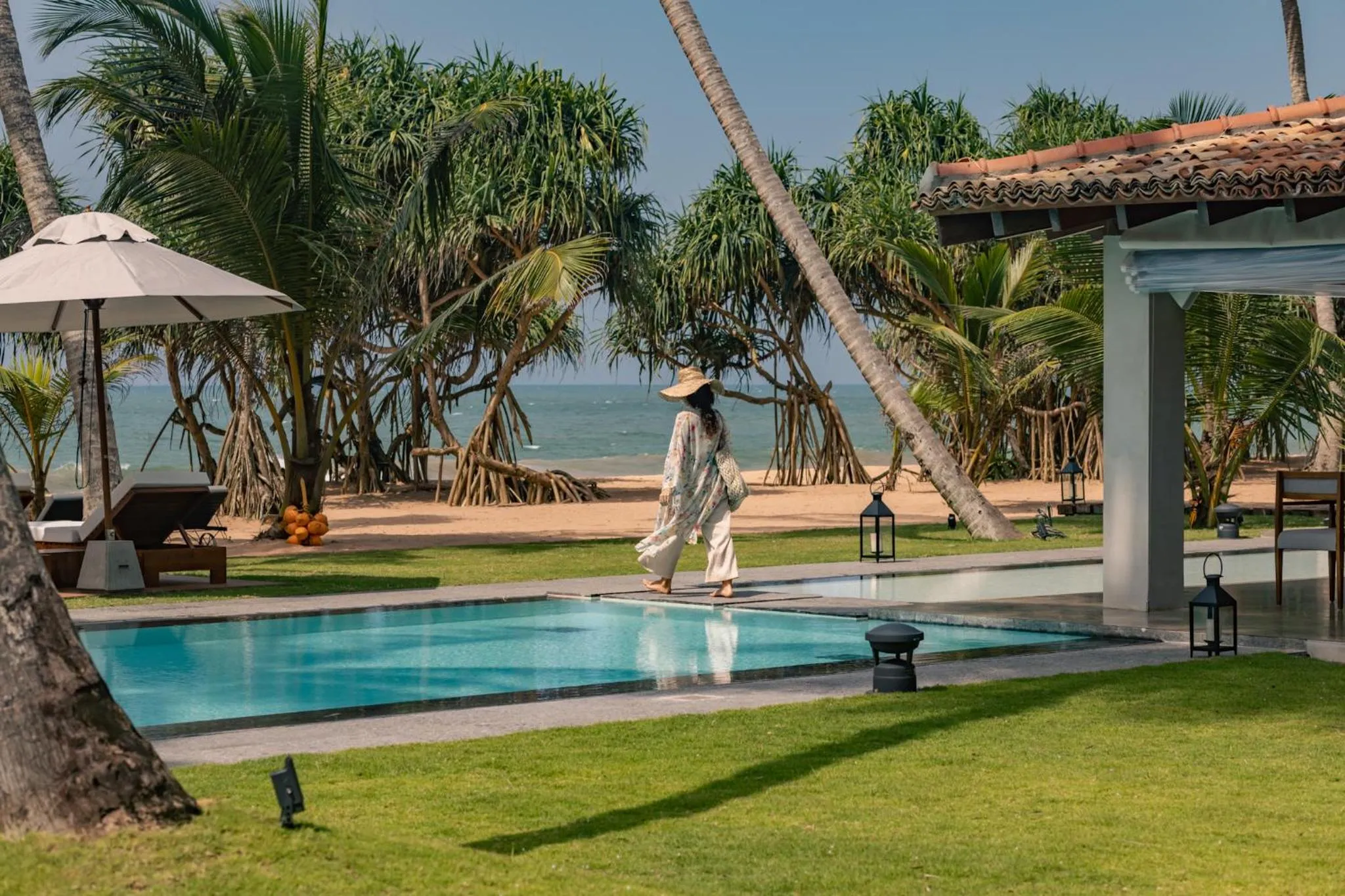 Garden view in Villa Thamburu, Bentota