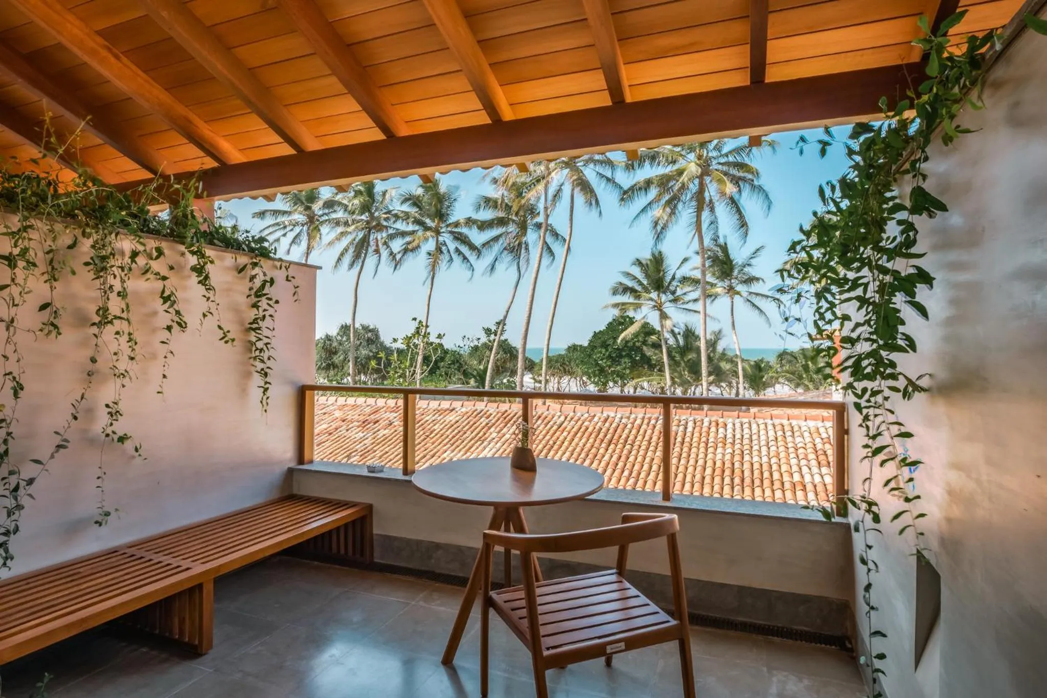 Balcony/Terrace in Villa Thamburu, Bentota