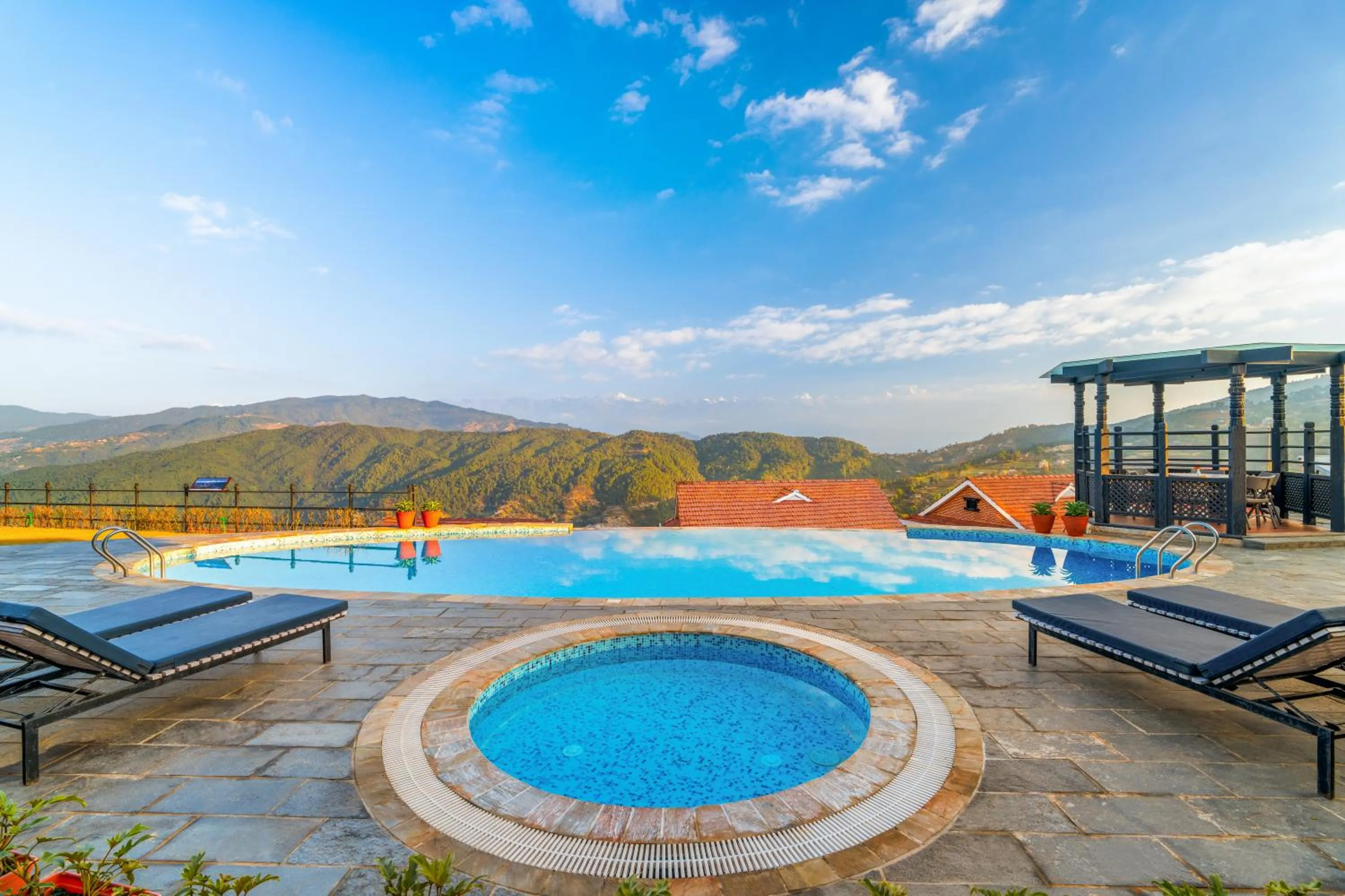 Pool view in Soaltee Westend Resort Nagarkot