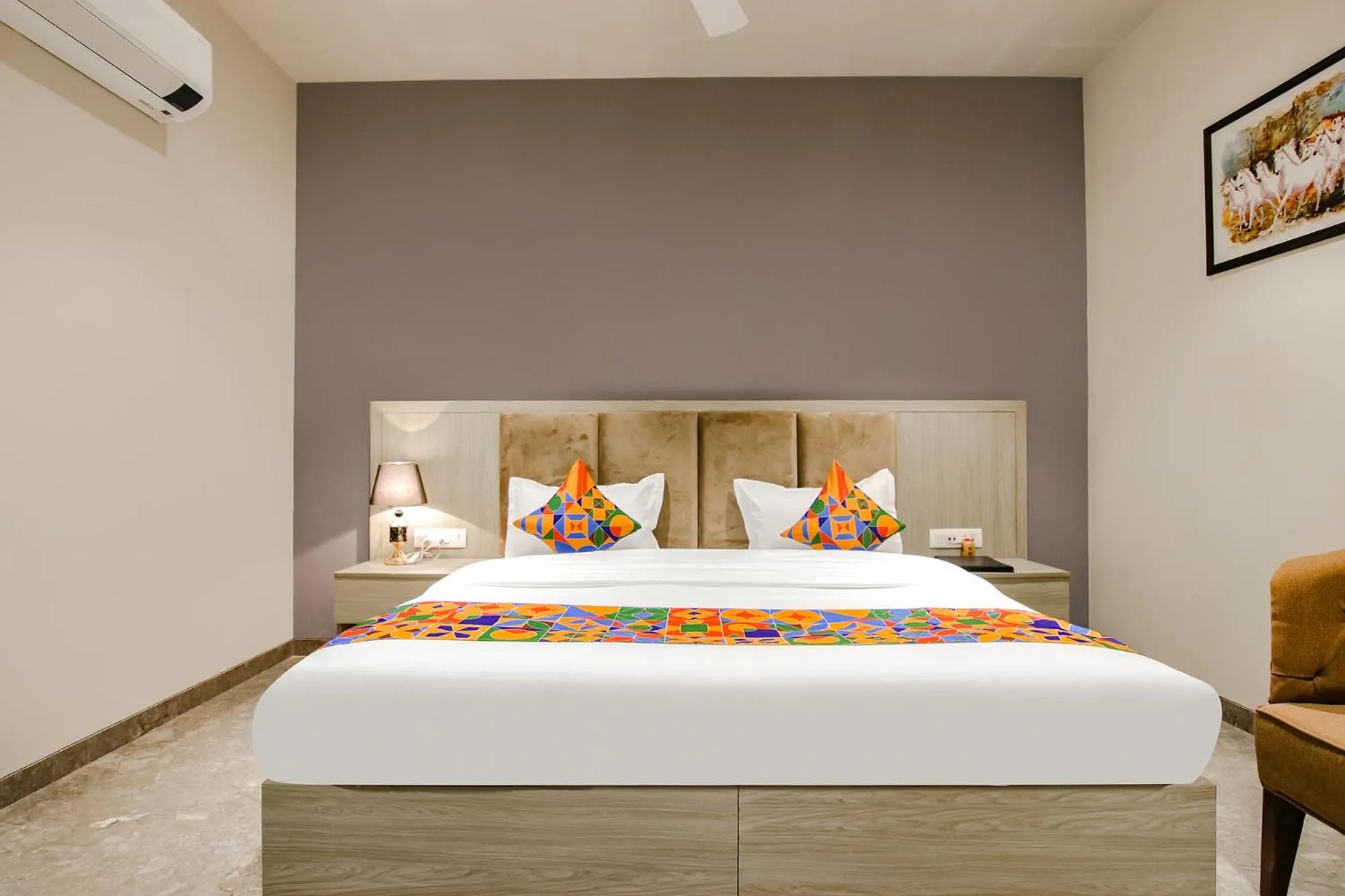 Bed in FabHotel Prime K9 Grand