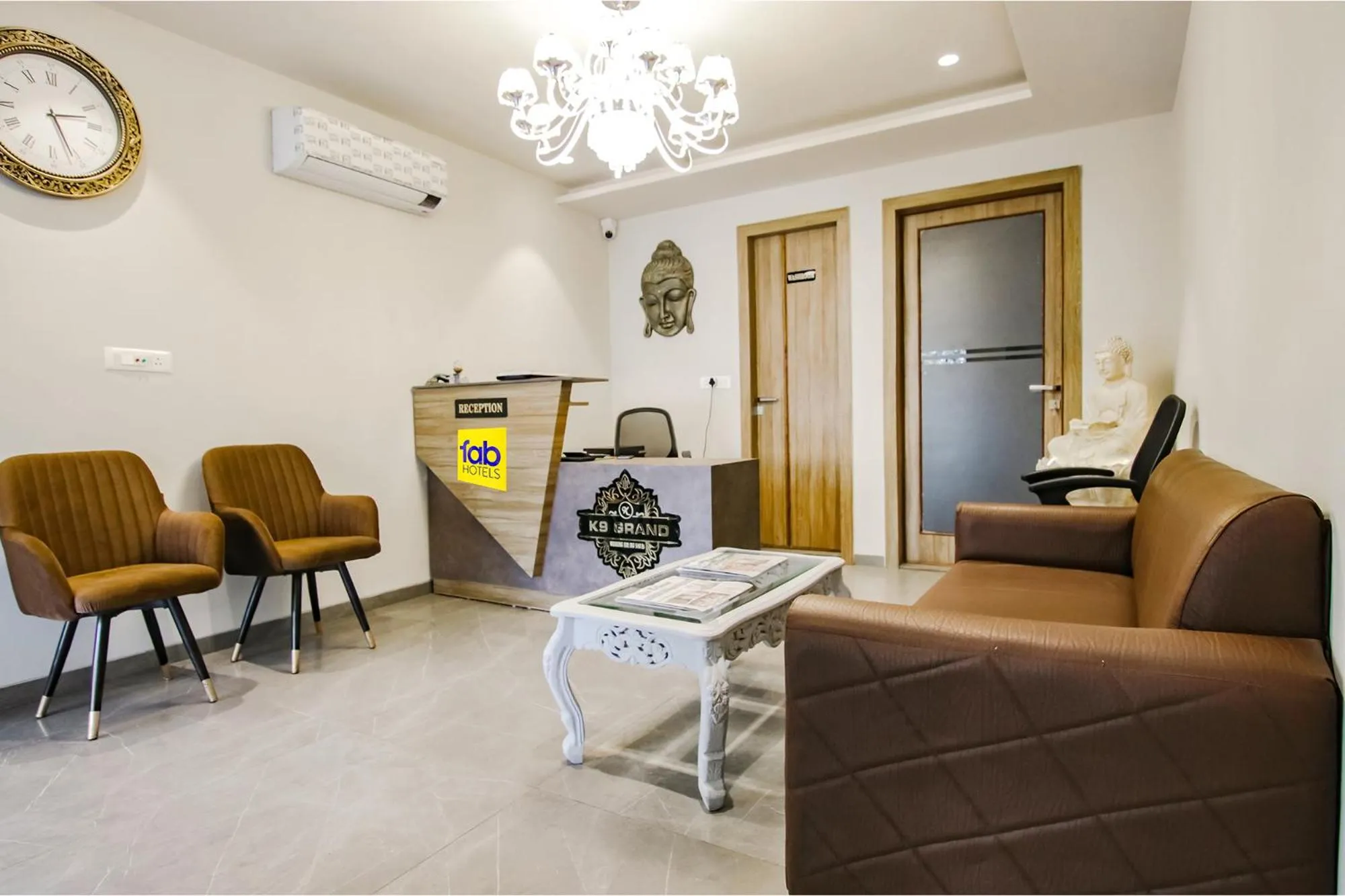 Lobby or reception in FabHotel Prime K9 Grand