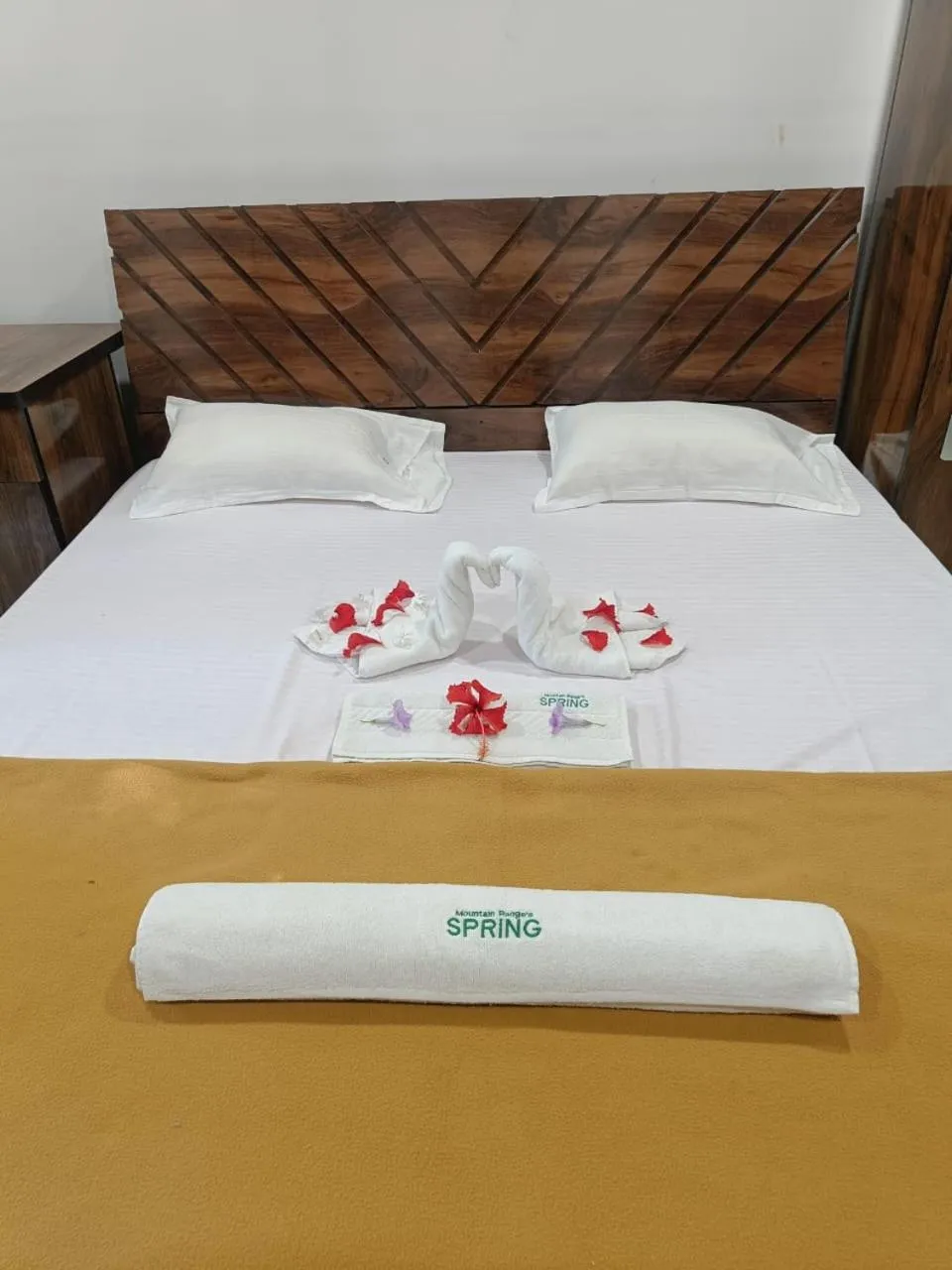 Bed in Spring Nature Stay