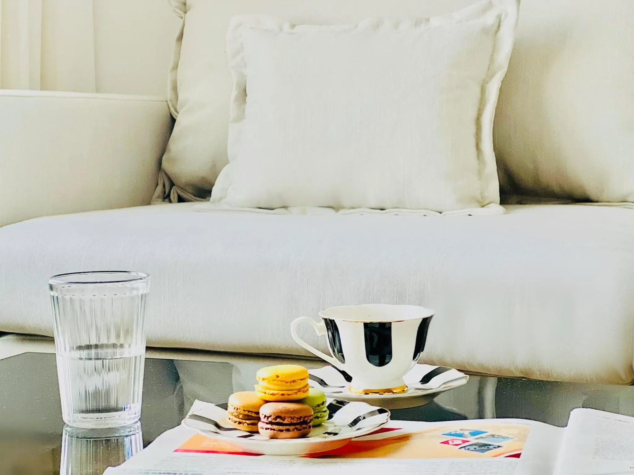 Living room in CIH Apartments