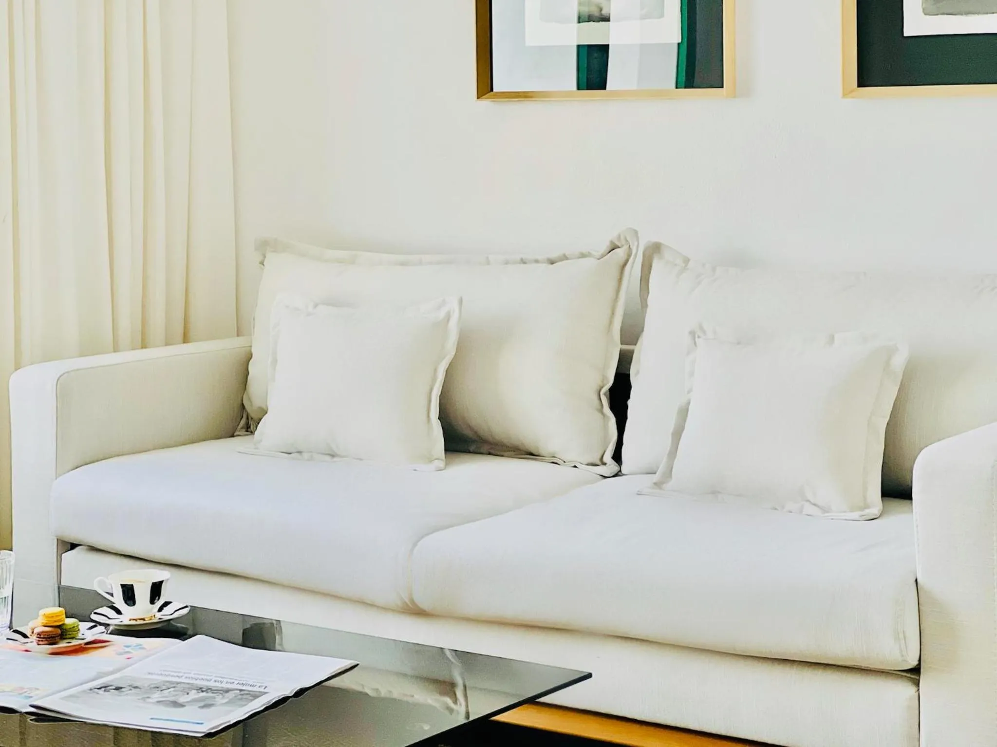 Living room in CIH Apartments