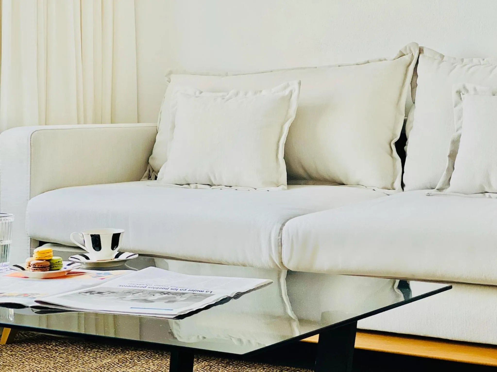 Living room in CIH Apartments