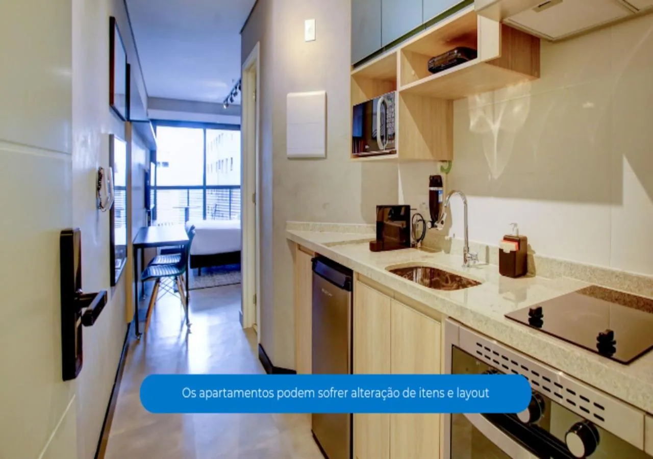 Kitchen or kitchenette in Roomo Brooklin Morumbi Residencial