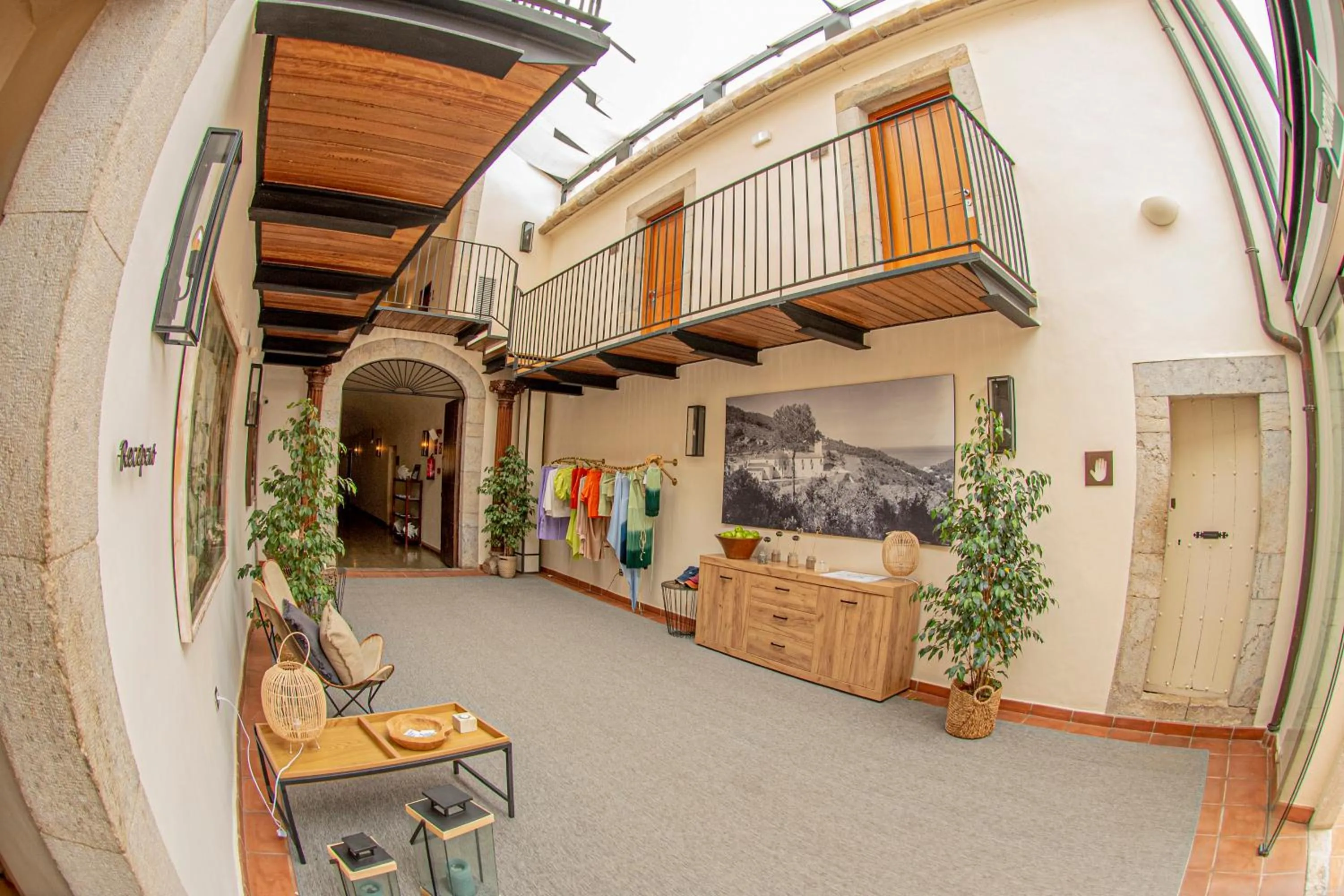 Lobby or reception in Hotel Convent de Begur